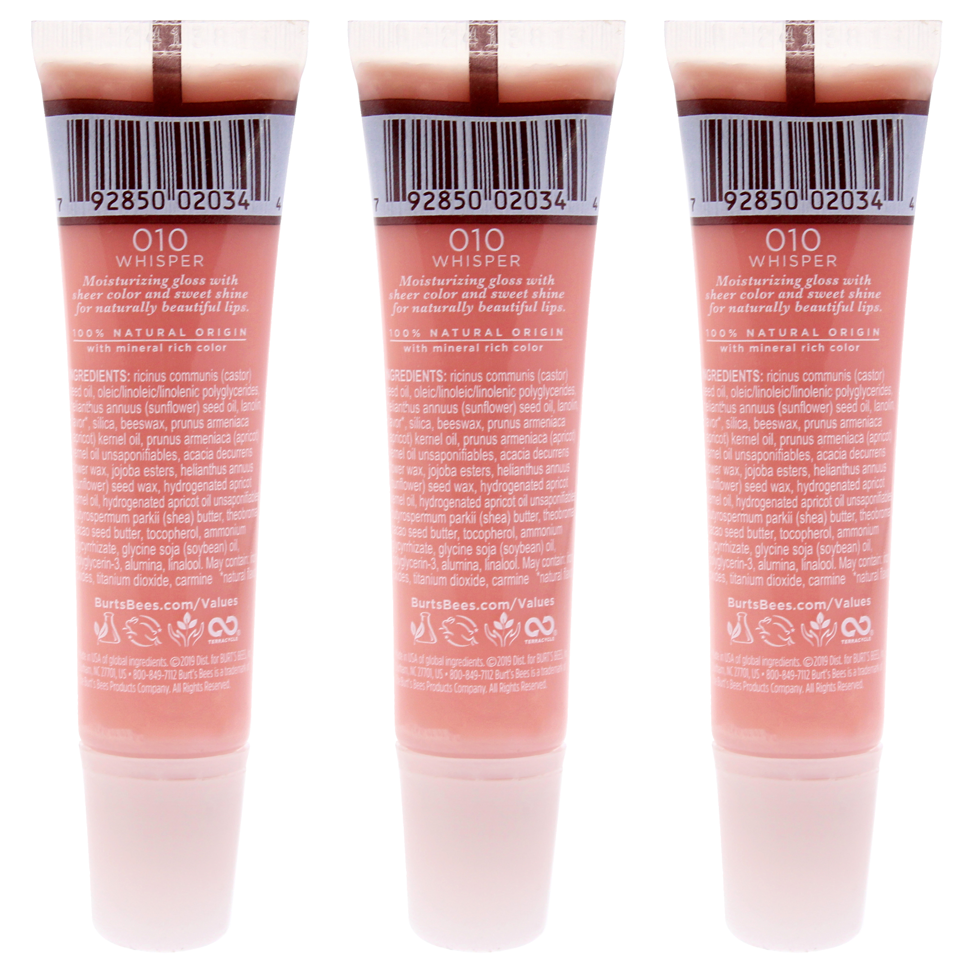 Foto 3 pulgar | Lip Shine Burts Bees 010 Whisper  Paquete De 3 - Venta Internacional.