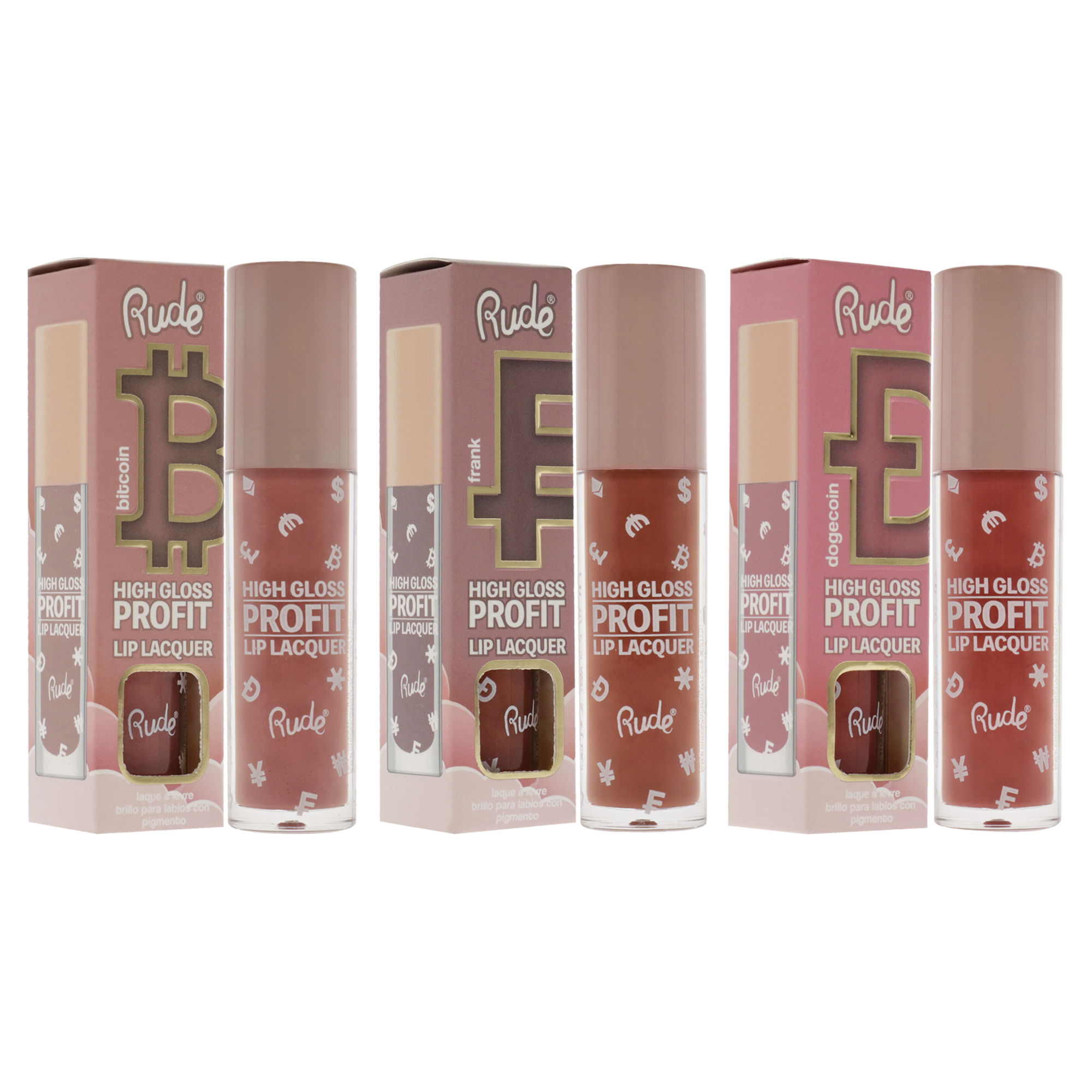 Foto 4 pulgar | Kit De Laca De Labios Rude Cosmetics High Gloss Profit  3 Piezas - Venta Internacional.