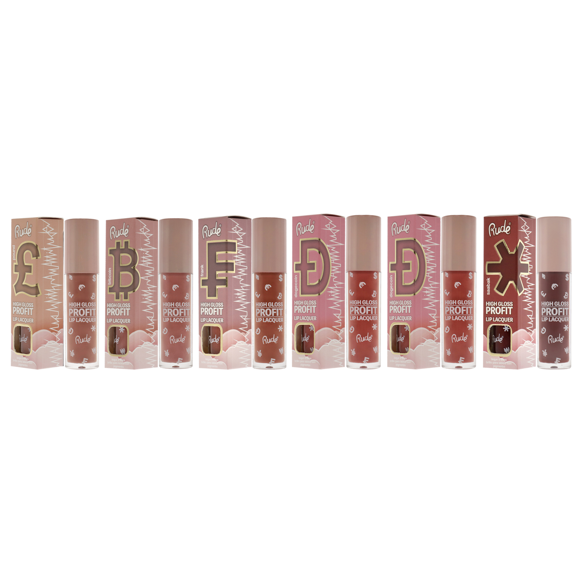 Foto 5 pulgar | Kit De Laca De Labios Rude Cosmetics High Gloss Profit  6 Unidades - Venta Internacional.