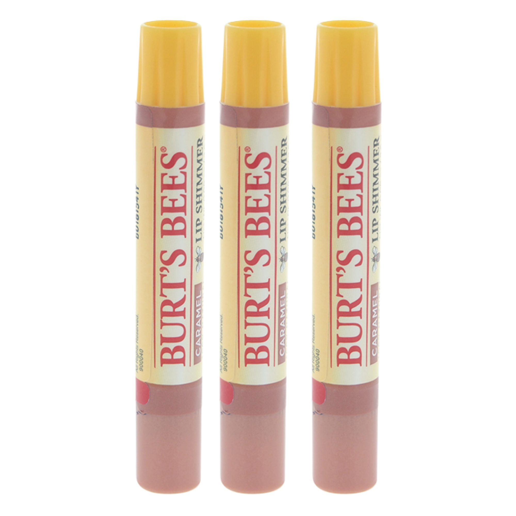 Lip Shimmer Burts Bees  Caramelo  Paquete De 3 - Venta Internacional.