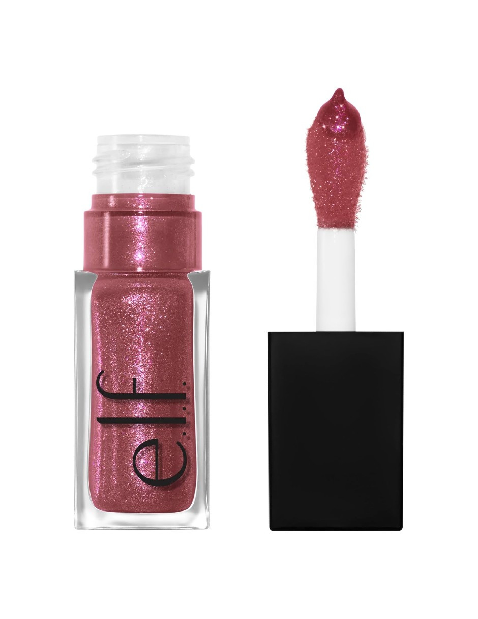 Foto 3 pulgar | Glow Reviver Lip Oil Glimmer Divine Wine - Berry + Pink Pearl E.l.f. + Gratis Termo Güish De Regalo