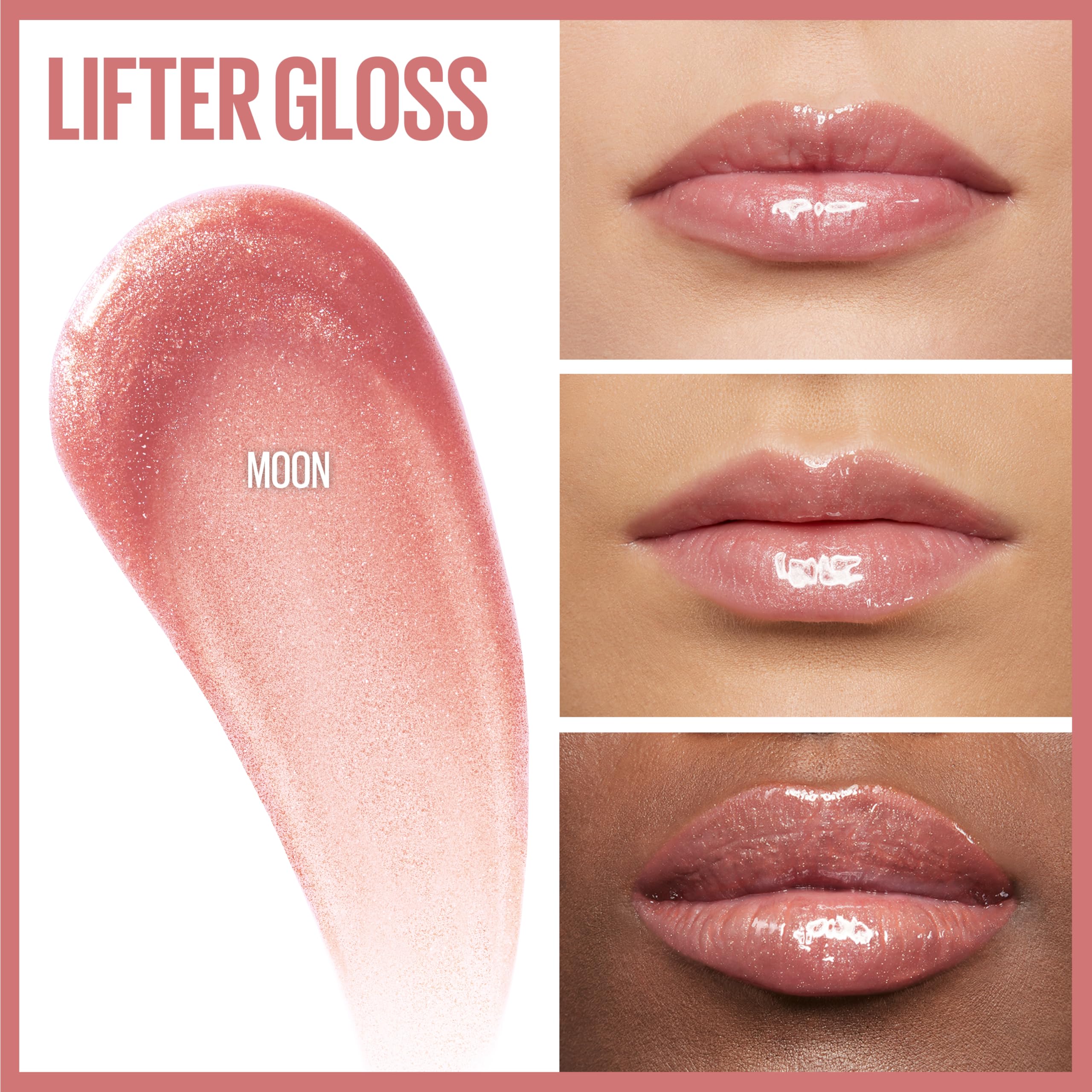 Foto 6 pulgar | Brillo De Labios Maybelline Lifter Gloss Hydrating Moon Nude Pink - Venta Internacional.