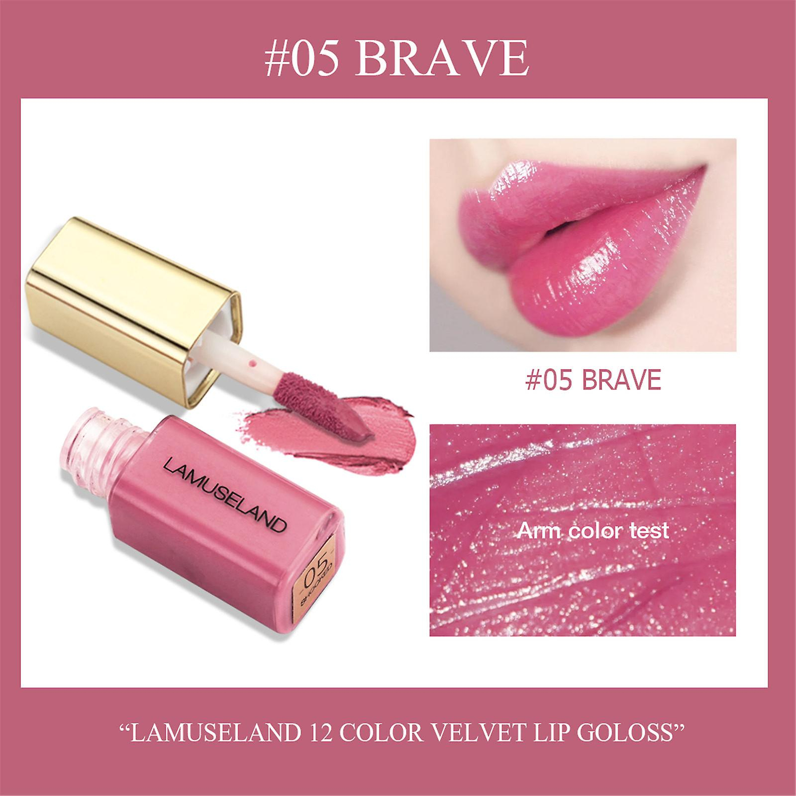 Foto 2 | Brillo De Labios Huoguo  Color En Pasta Retro De Larga Duración  3 5 Ml - Venta Internacional.