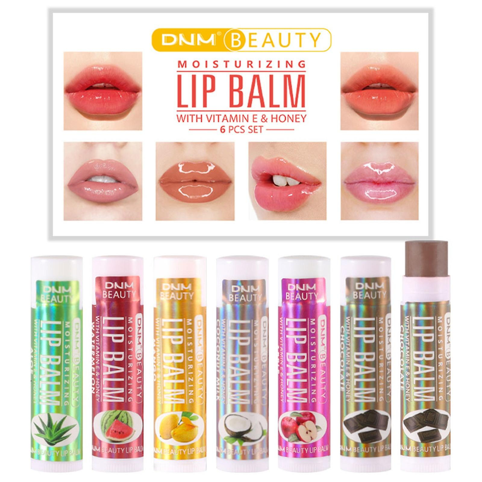 Foto 2 | Bálsamo Labial Hidratante  Incoloro Y Antisequedad Para Labios  6 Unidades - Venta Internacional.