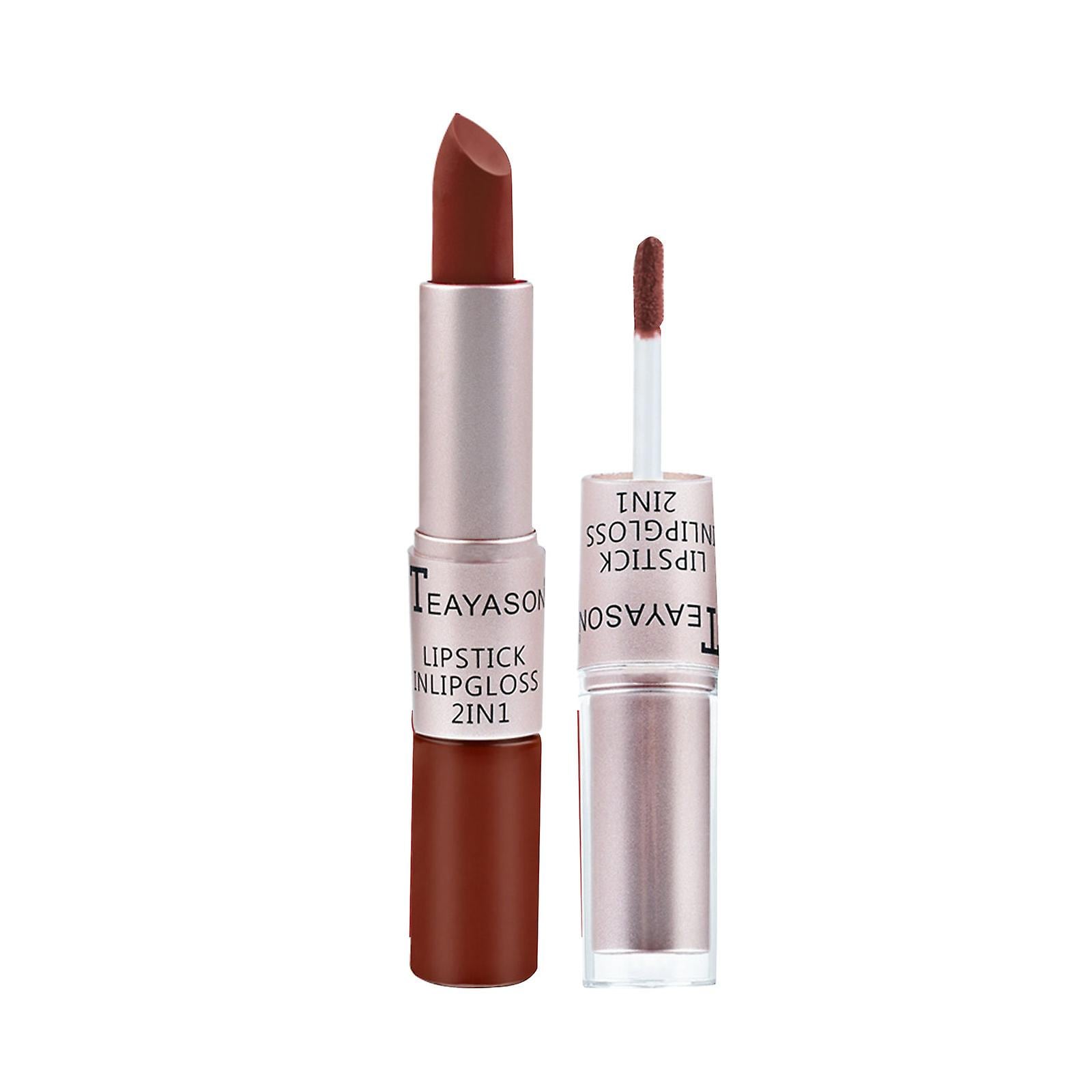 Brillo De Labios Mate Mate De Doble Cabezal De 12 Colores Lipstick Huoguo - Venta Internacional. $429