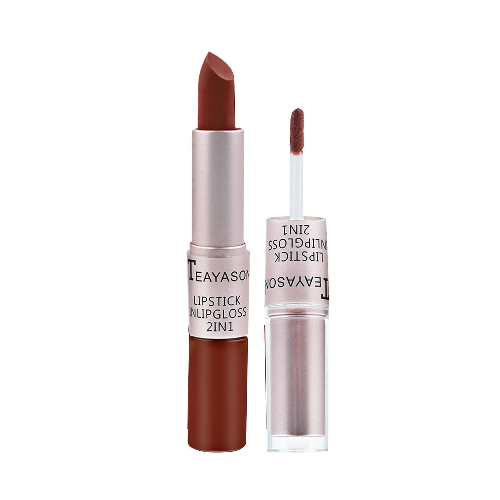 Foto 2 pulgar | Brillo De Labios Mate Mate De Doble Cabezal De 12 Colores Lipstick Huoguo - Venta Internacional.