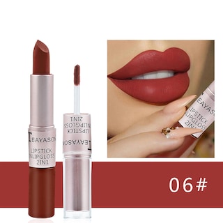 Foto 2 | Brillo De Labios Mate Mate De Doble Cabezal De 12 Colores Lipstick Huoguo - Venta Internacional.