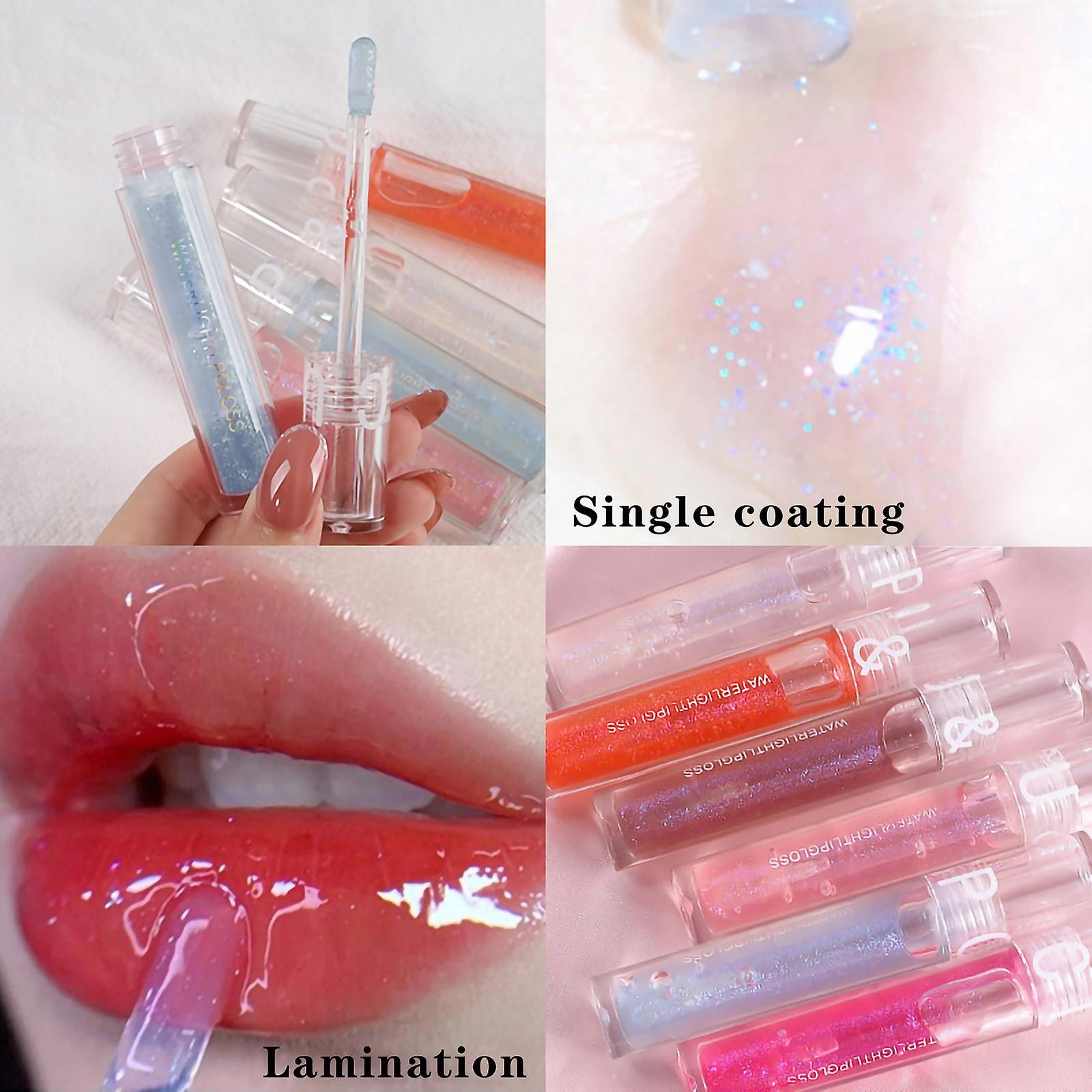 Brillo De Labios Huoguo Transparent Moisturizing Shimmering Pearl - Venta Internacional. $429