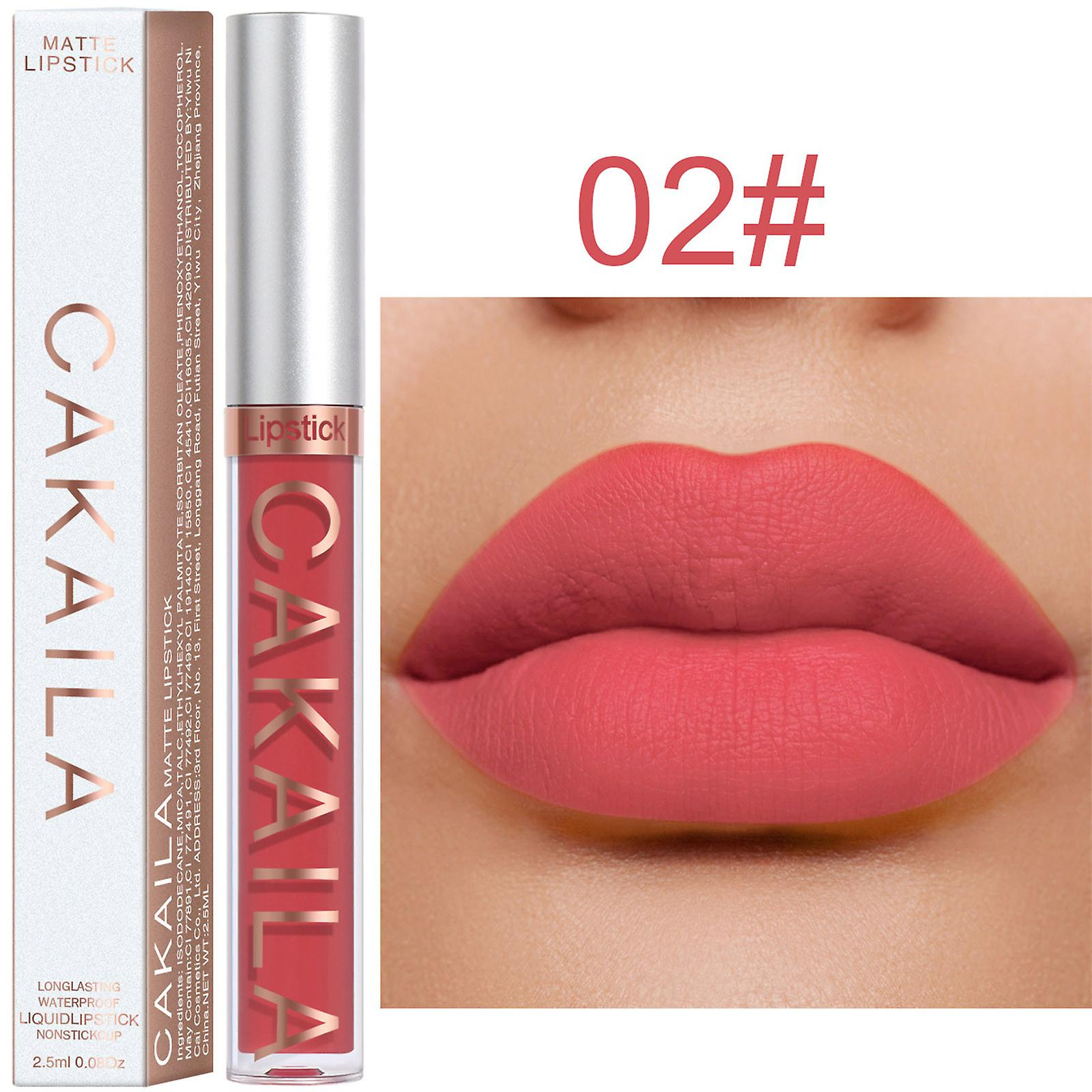 Foto 2 | Brillo De Labios Huoguo  18 Colores  Mate  Impermeable  De Larga Duración  2 5 Ml - Venta Internacional.