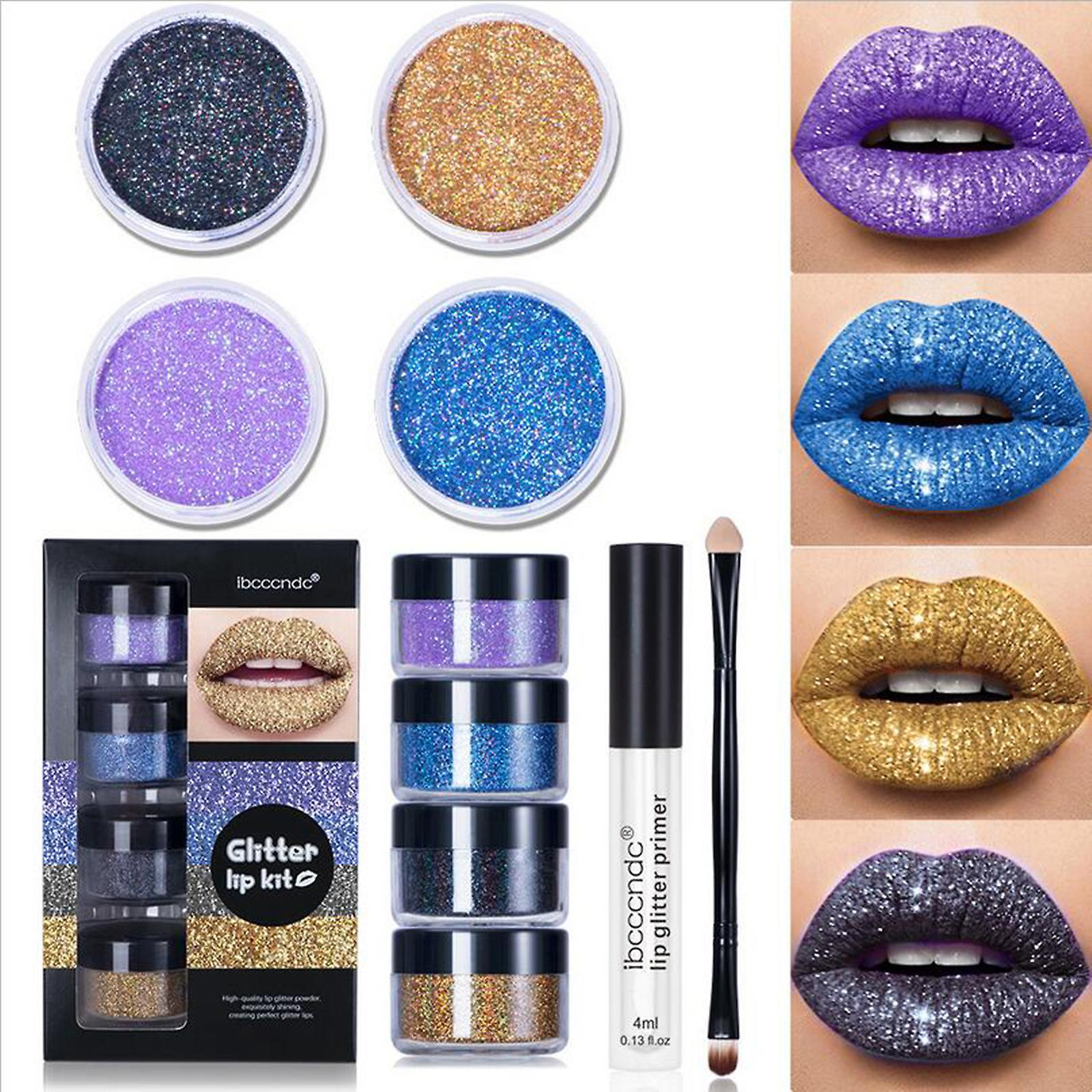 Foto 2 | Set De Brillo De Labios Huoguo  Esmalte Labial Con Purpurina Colorida  3 Ml X 1 - Venta Internacional.