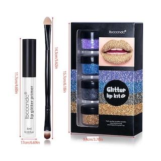 Foto 3 | Set De Brillo De Labios Huoguo Esmalte Labial Con Purpurina Colorida 3 Ml X 1 - Venta Internacional.