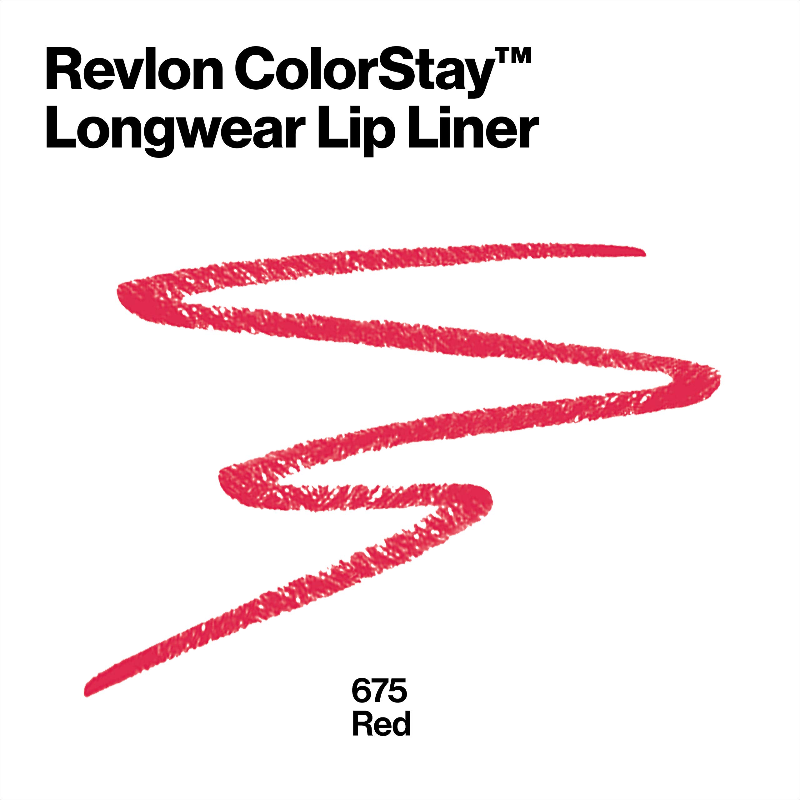 Foto 2 | Delineador de Labios Revlon Colorstay 675 Red Longwear con Afilador - Venta Internacional