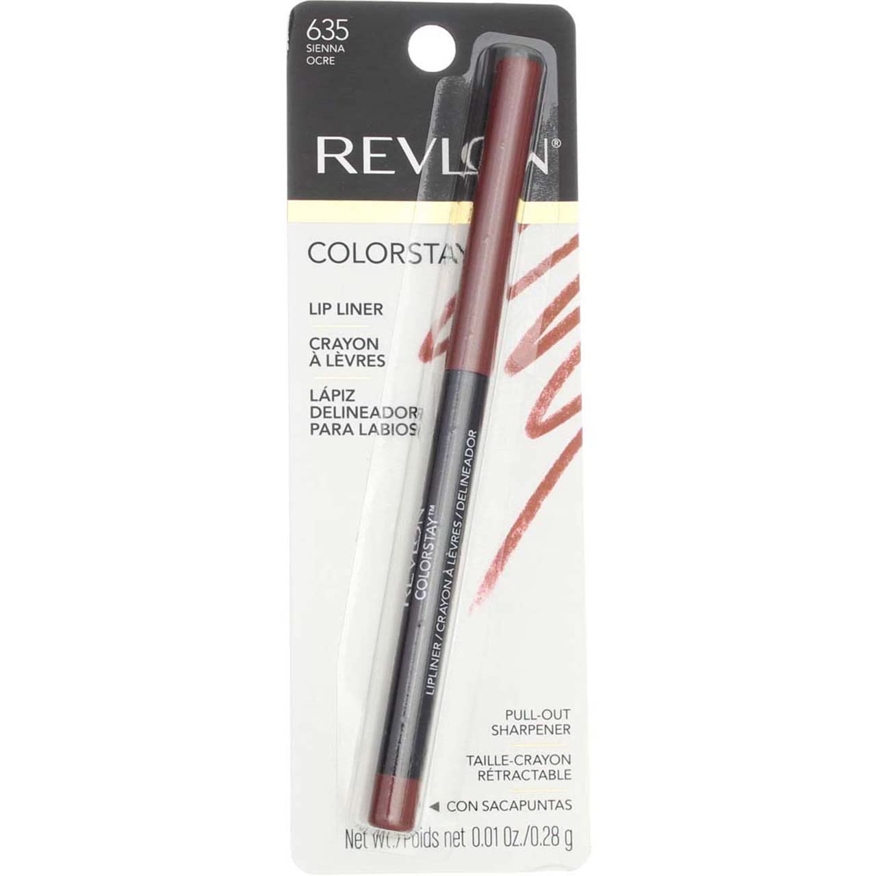 Foto 2 pulgar | Delineador De Labios Revlon Colorstay Sienna [635] Con Softflex De 1 Ml (x3) - Venta Internacional.