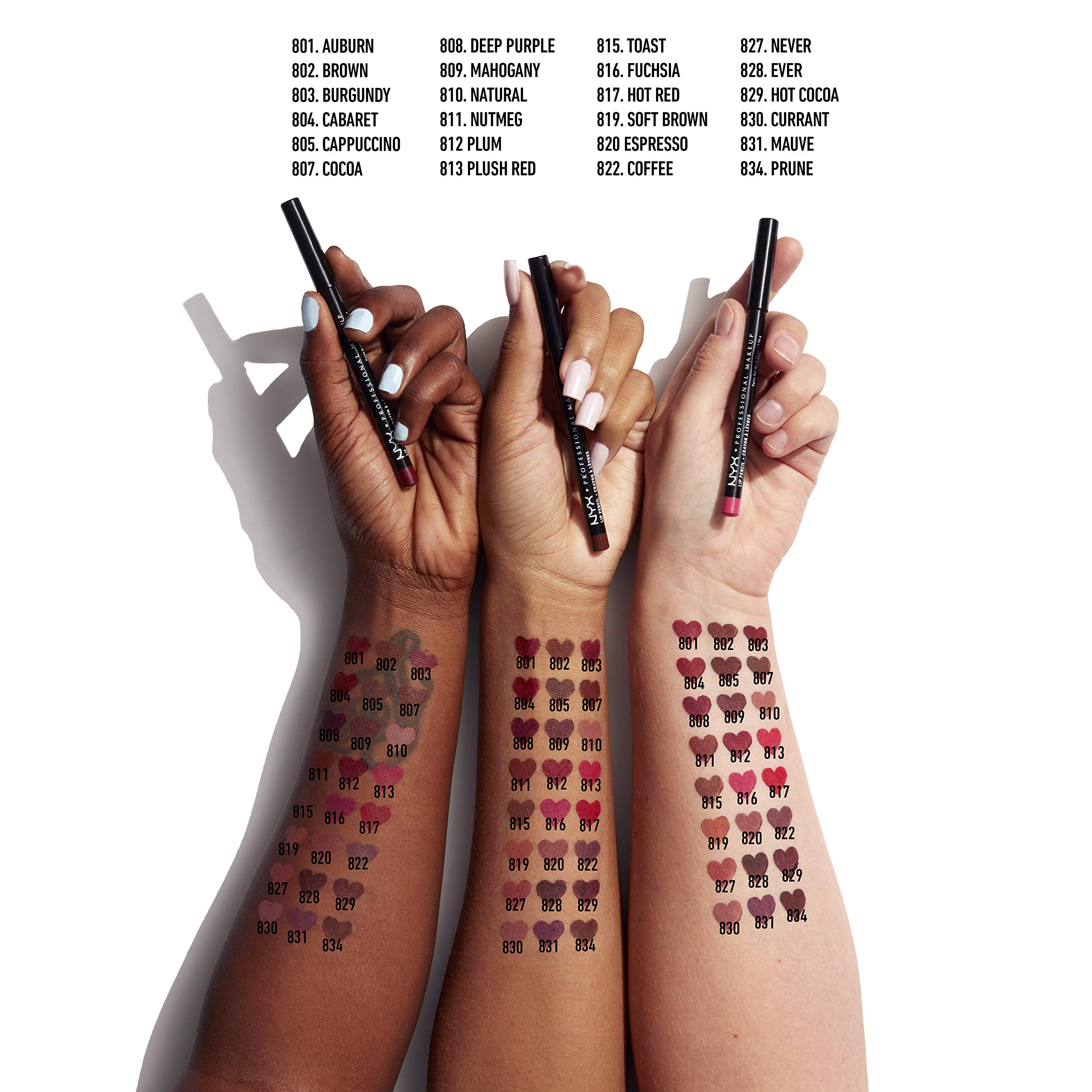 Foto 5 pulgar | Lápiz Lip Liner Nyx Professional Makeup Slim Café - Venta Internacional