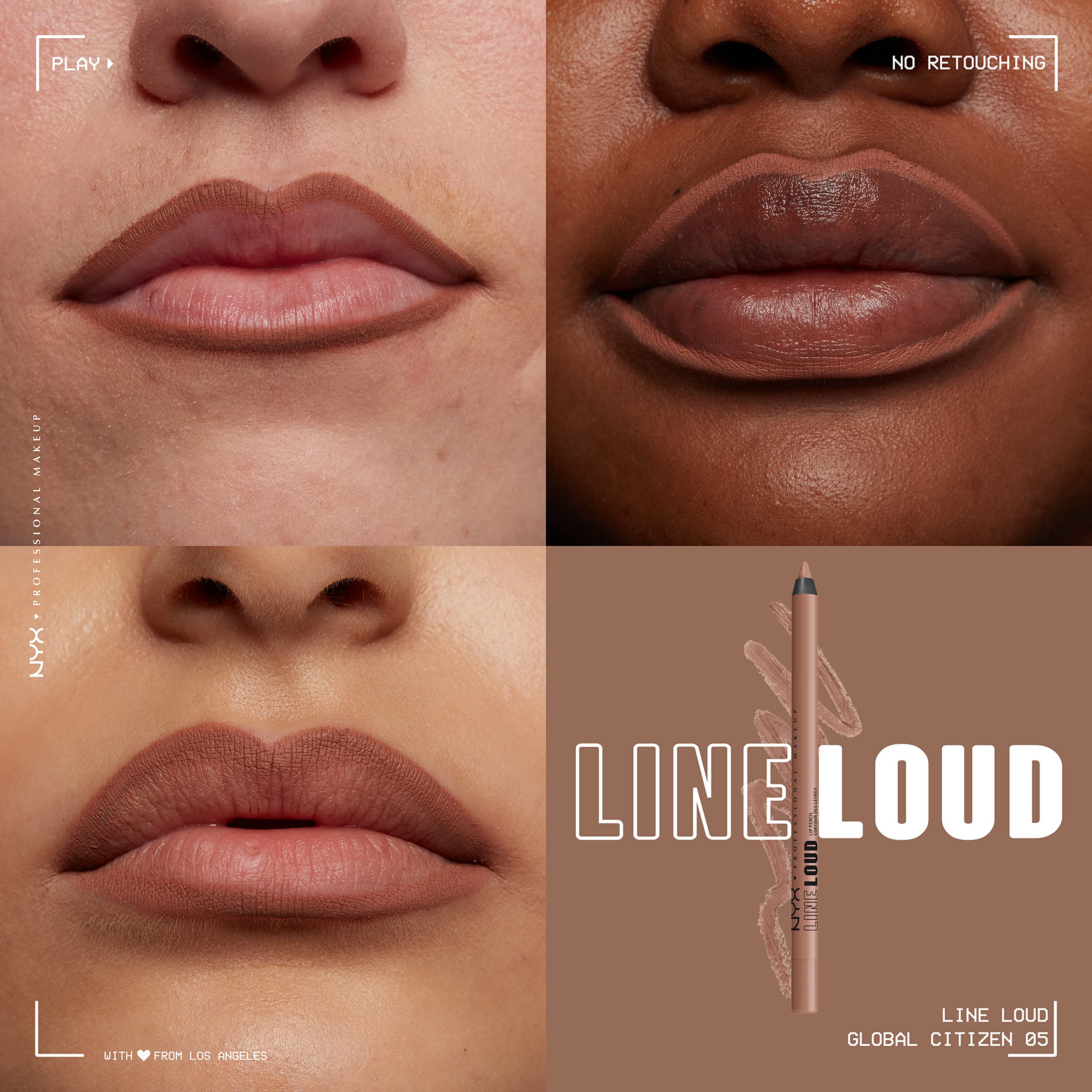 Foto 4 pulgar | Delineador De Labios Nyx Professional Makeup Line Loud Global Citizen - Venta Internacional.