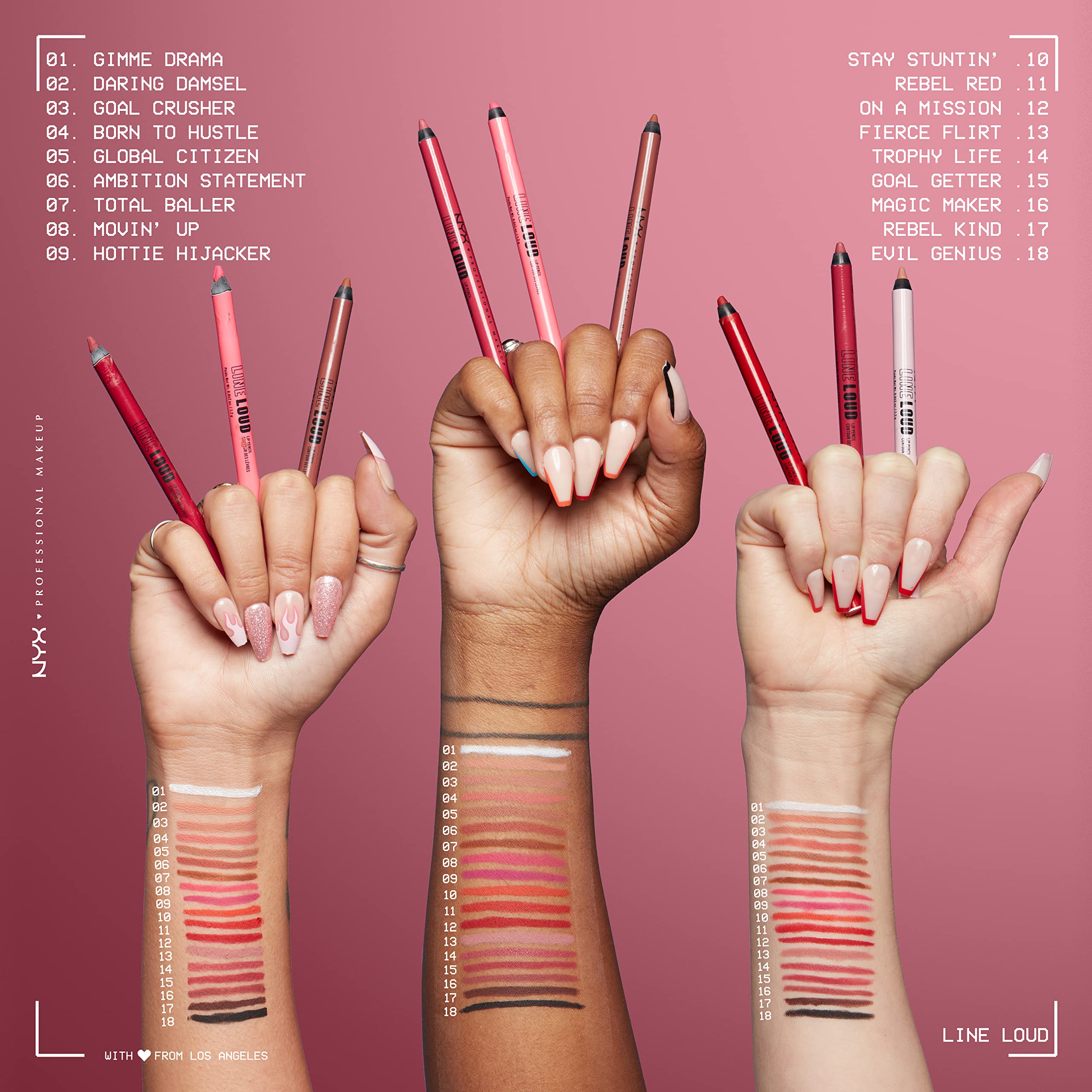 Foto 5 pulgar | Delineador De Labios Nyx Professional Makeup Line Loud Global Citizen - Venta Internacional.