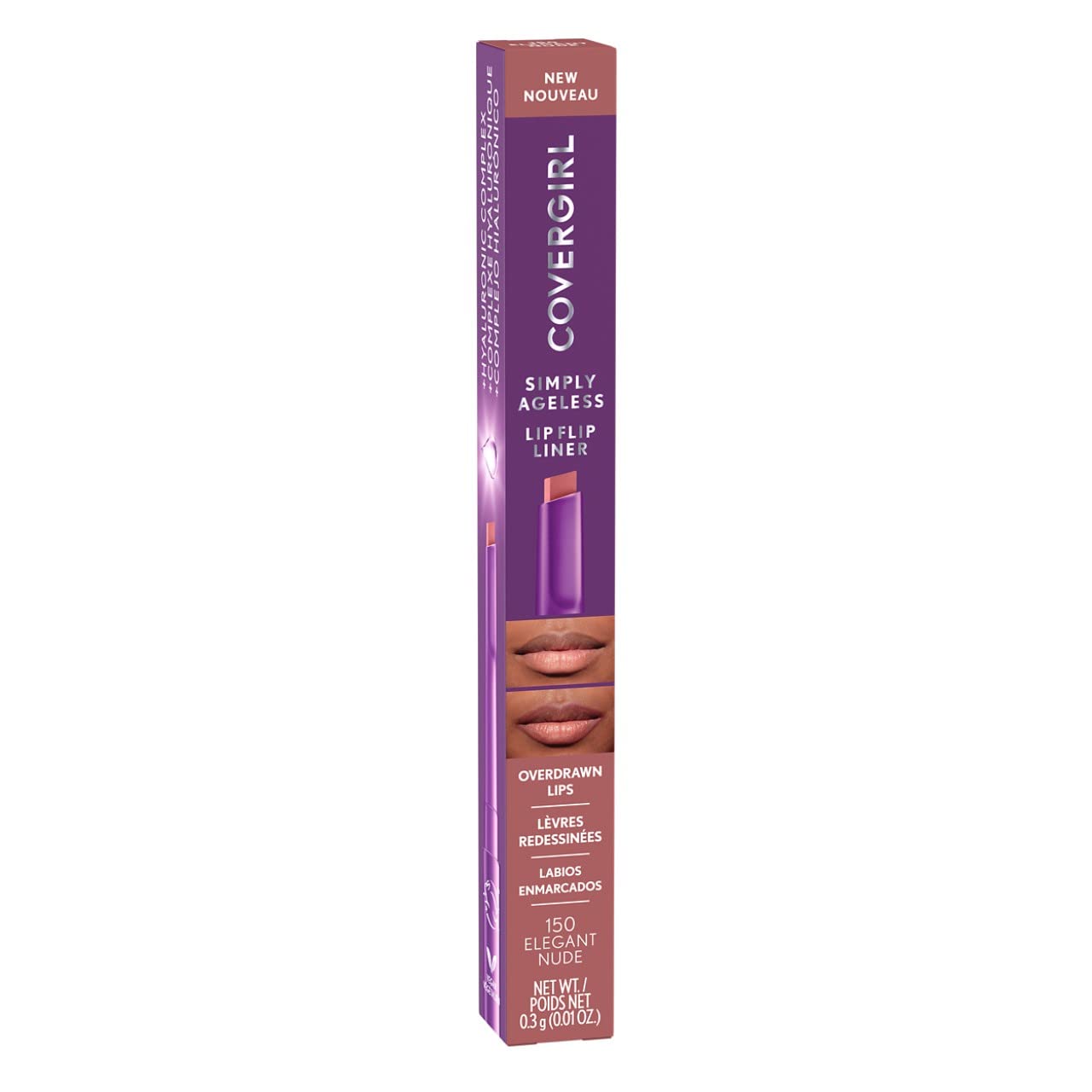 Foto 3 pulgar | Delineador De Labios Covergirl Simply Ageless Elegant Nude X1 - Venta Internacional.