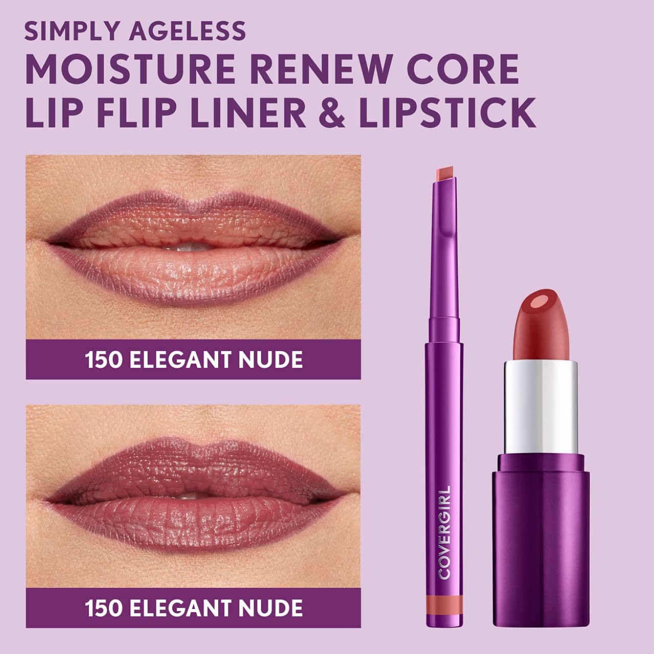 Foto 6 pulgar | Delineador De Labios Covergirl Simply Ageless Elegant Nude X1 - Venta Internacional.