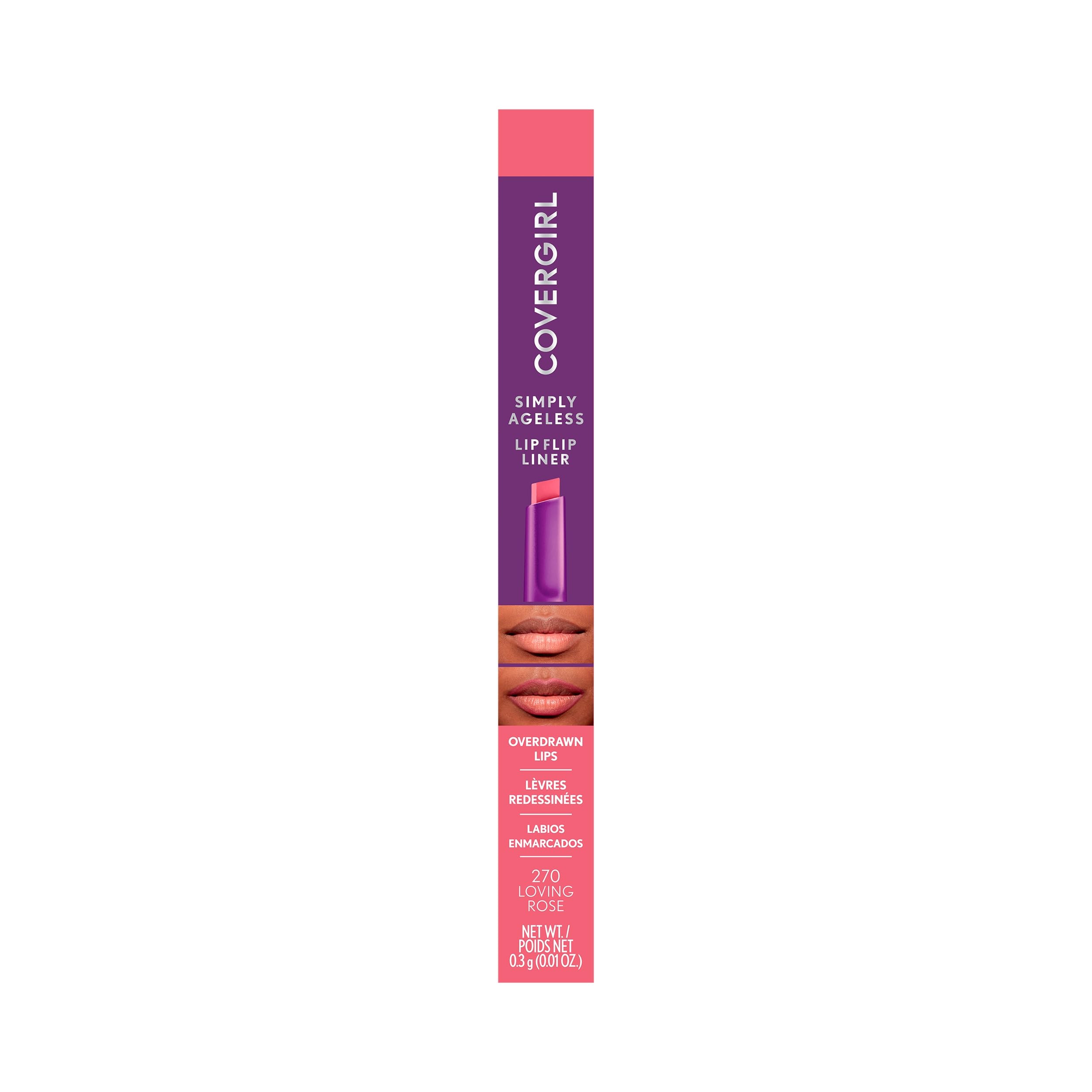 Foto 3 pulgar | Delineador De Labios Covergirl Simply Ageless Loving Rose - Venta Internacional.