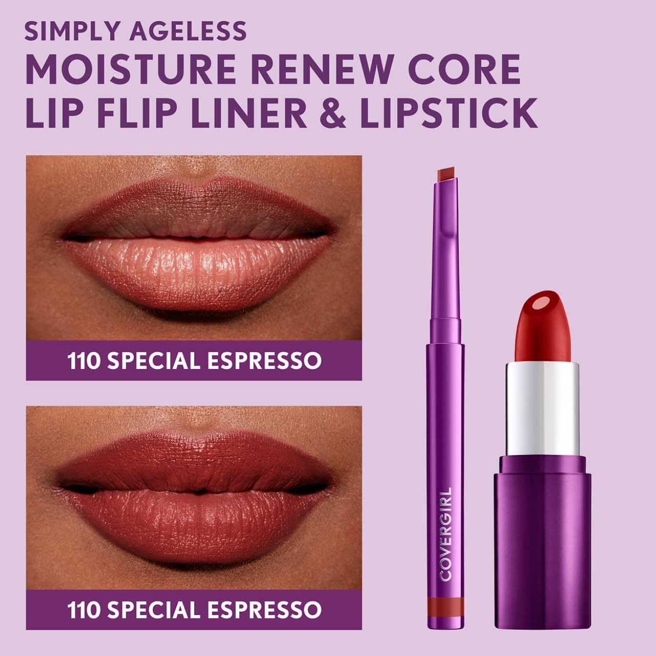 Foto 6 pulgar | Delineador De Labios Covergirl Simply Ageless Loving Rose - Venta Internacional.