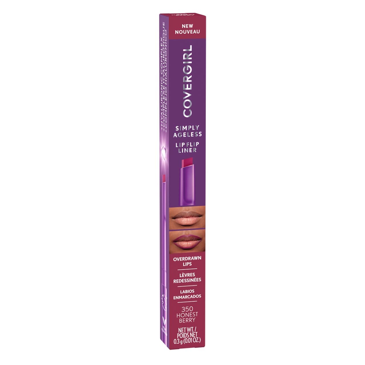 Foto 3 pulgar | Delineador De Labios Covergirl Simply Ageless Honest Berry X1 - Venta Internacional.