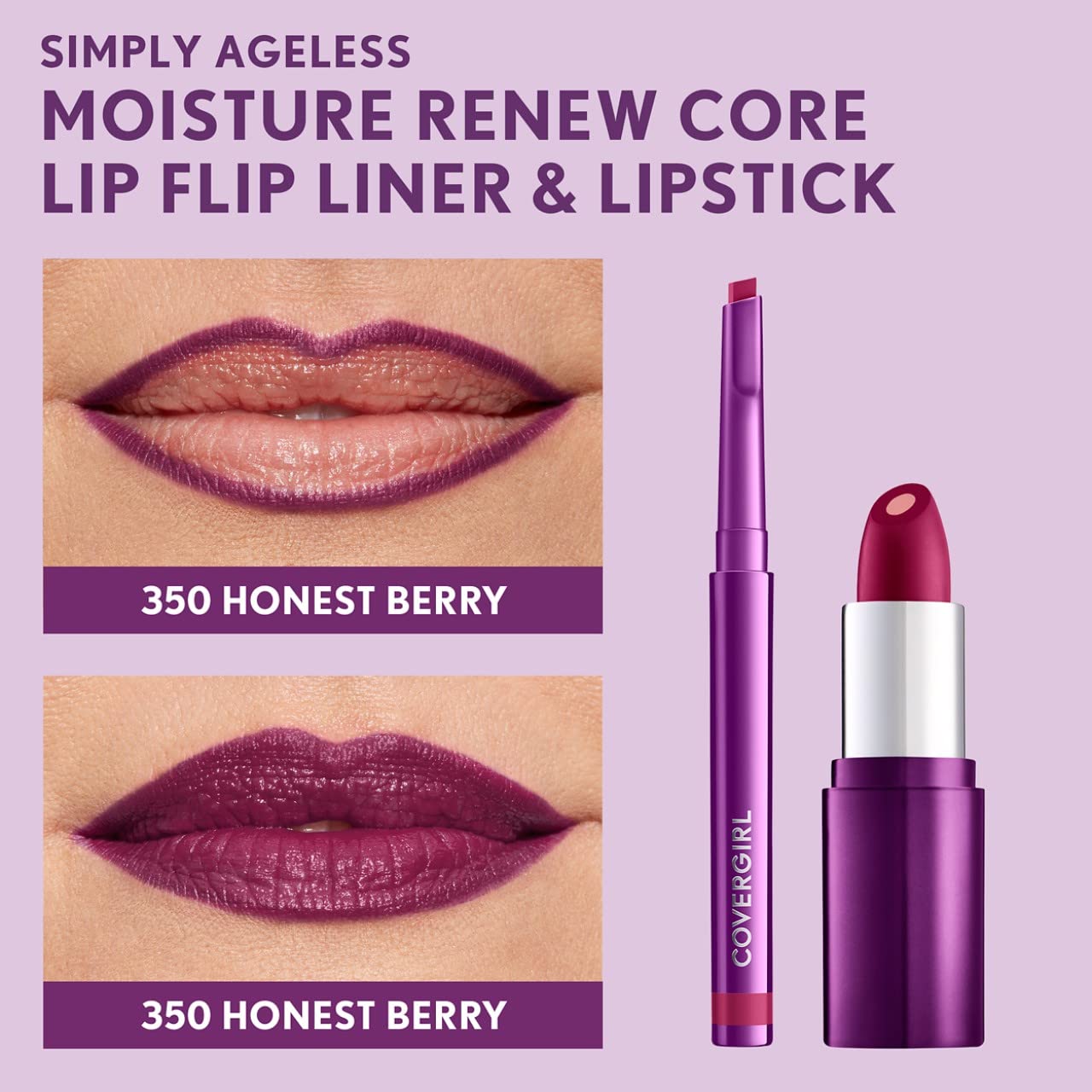 Foto 6 pulgar | Delineador De Labios Covergirl Simply Ageless Honest Berry X1 - Venta Internacional.