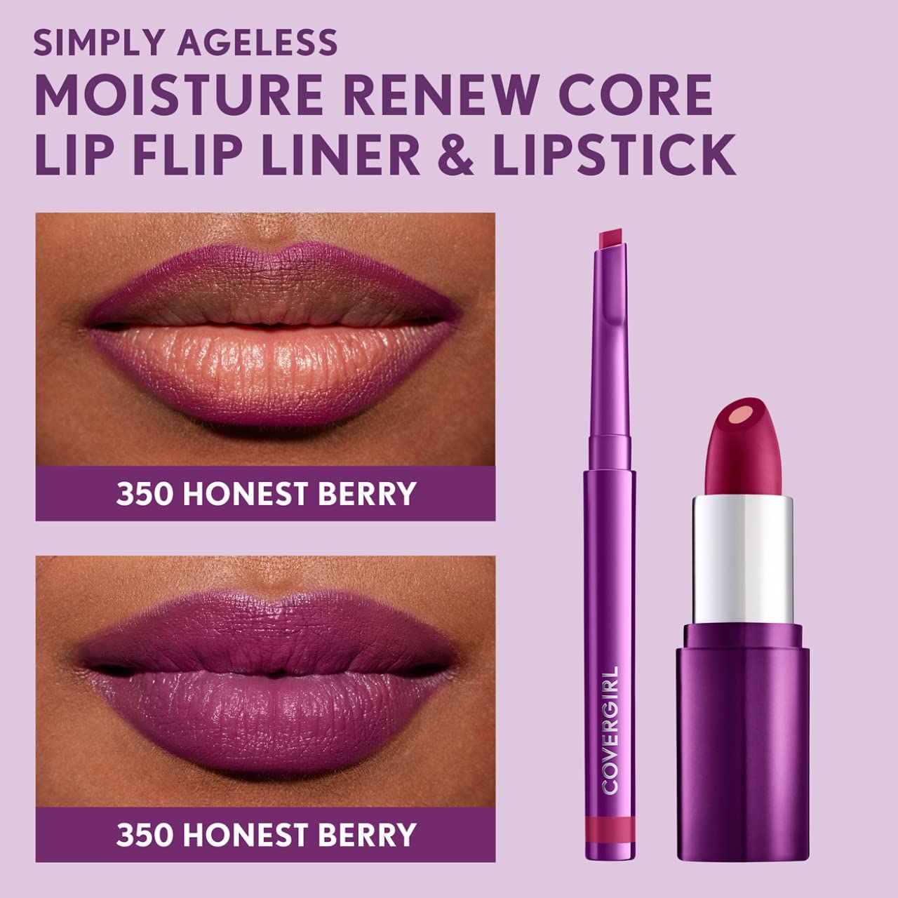 Foto 7 pulgar | Delineador De Labios Covergirl Simply Ageless Honest Berry X1 - Venta Internacional.