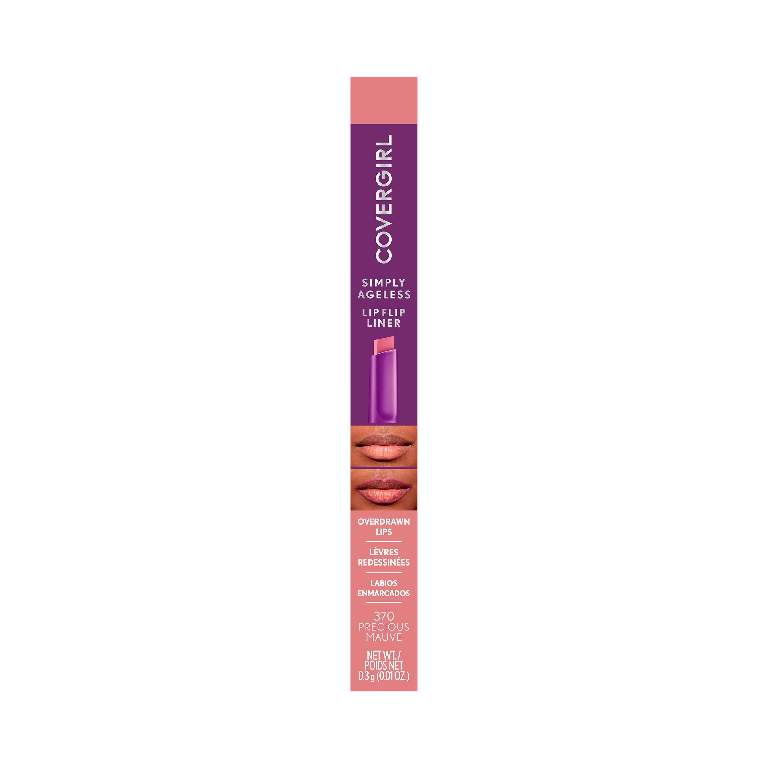 Foto 3 pulgar | Delineador De Labios Covergirl Simply Ageless Precious Mauve - Venta Internacional.