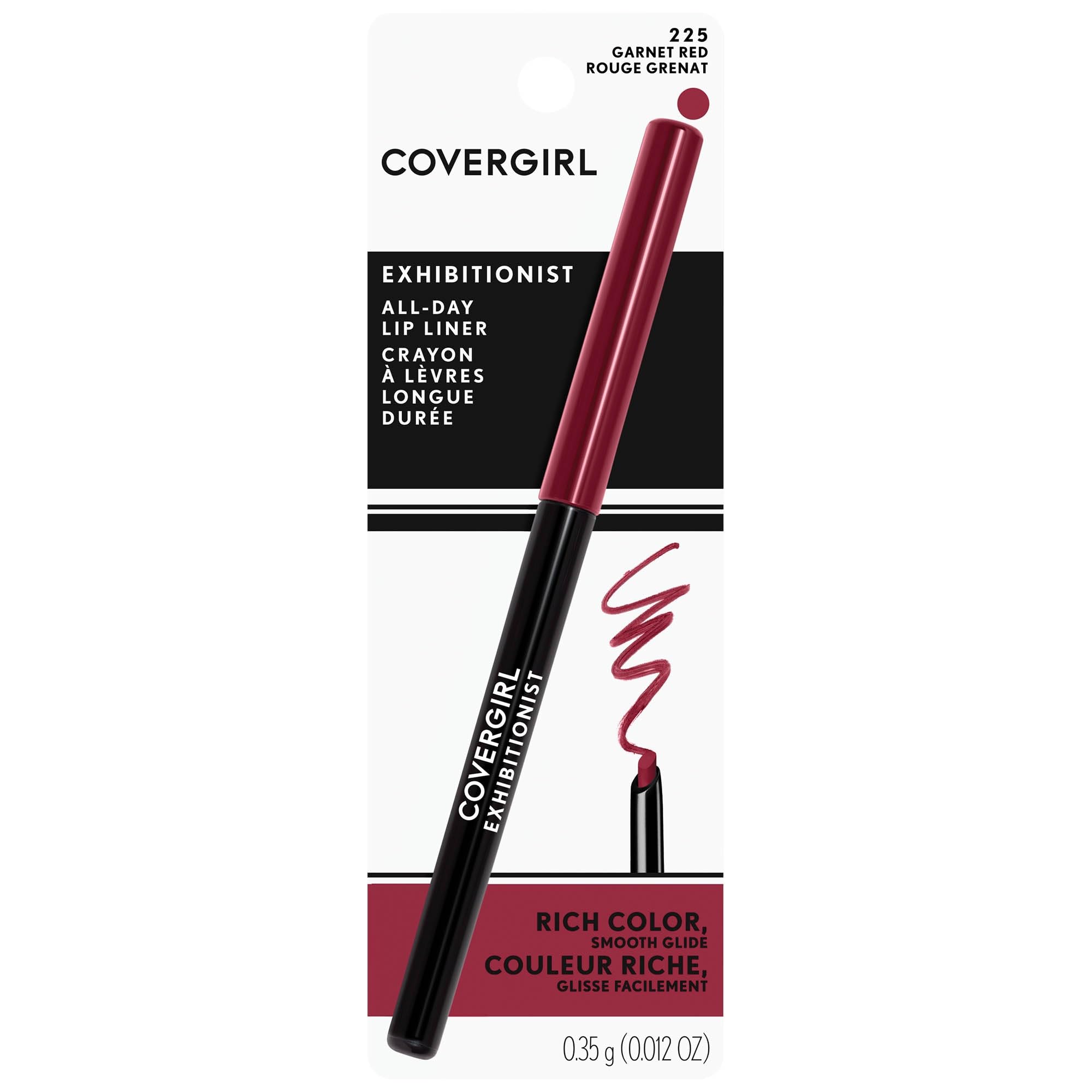 Foto 8 pulgar | Delineador De Labios Covergirl Exhibitionist Garnet Red 225 0.35ml - Venta Internacional.