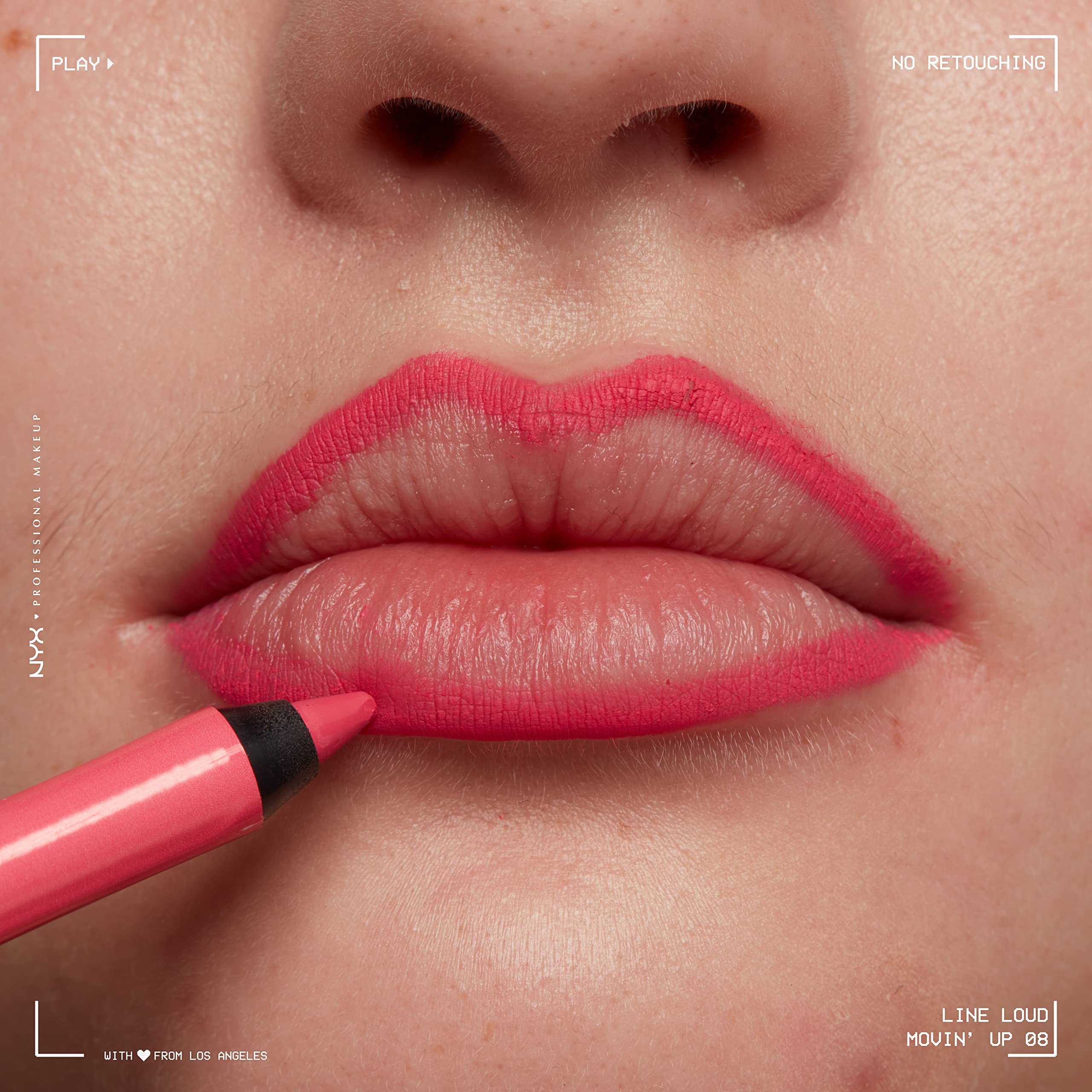 Foto 7 pulgar | Delineador De Labios Nyx Professional Makeup Line Loud Movin' Up Pink - Venta Internacional.