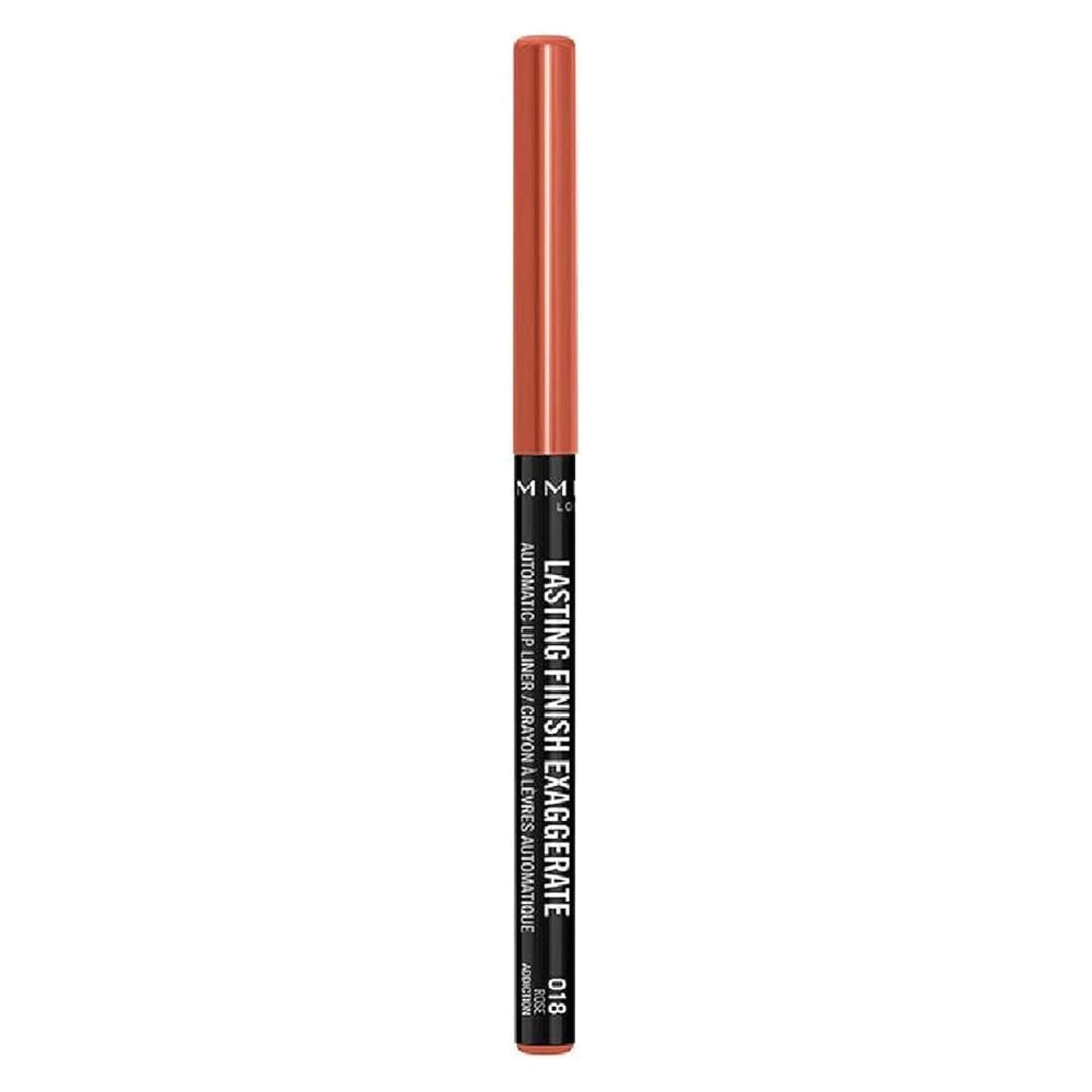 Foto 2 pulgar | Delineador De Labios Rimmel Lasting Finish Exaggerate 018 Rose Addiction - Venta Internacional.