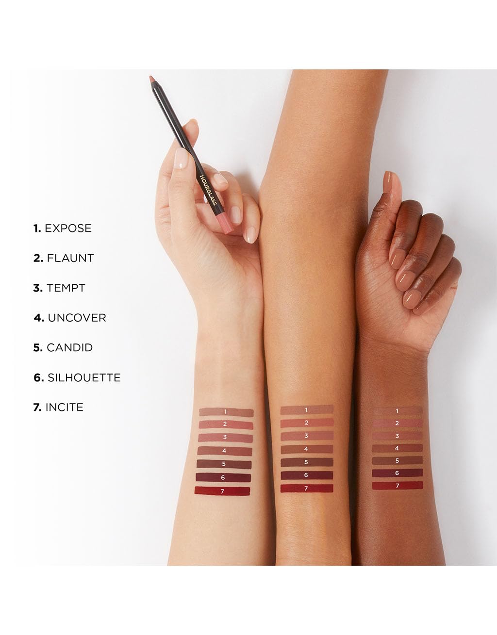 Foto 6 | Delineador De Labios Hourglass Shape And Sculpt Uncover Color - Venta Internacional.