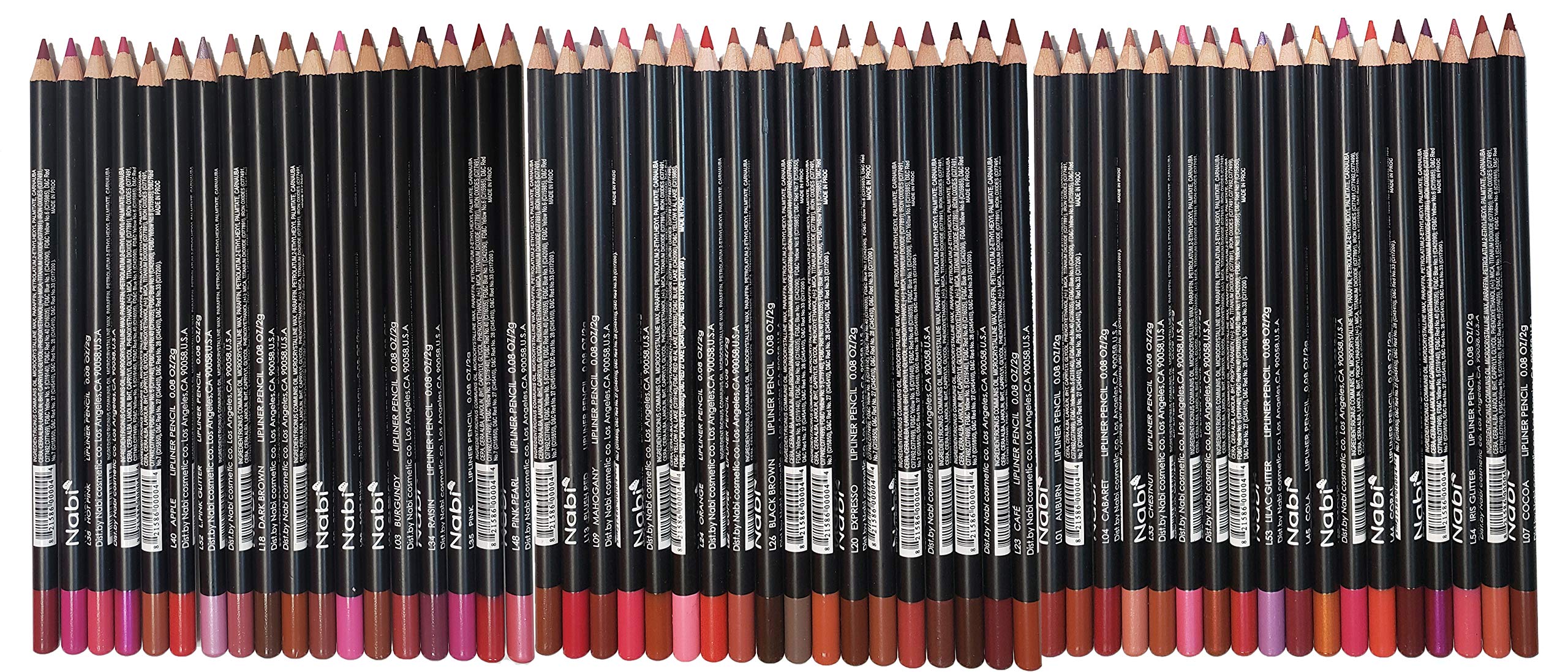 Foto 2 pulgar | Set De Lápices Delineadores De Labios Nabi De 54 Tonos Para Todas Las Edades, Unisex - Venta Internacional.