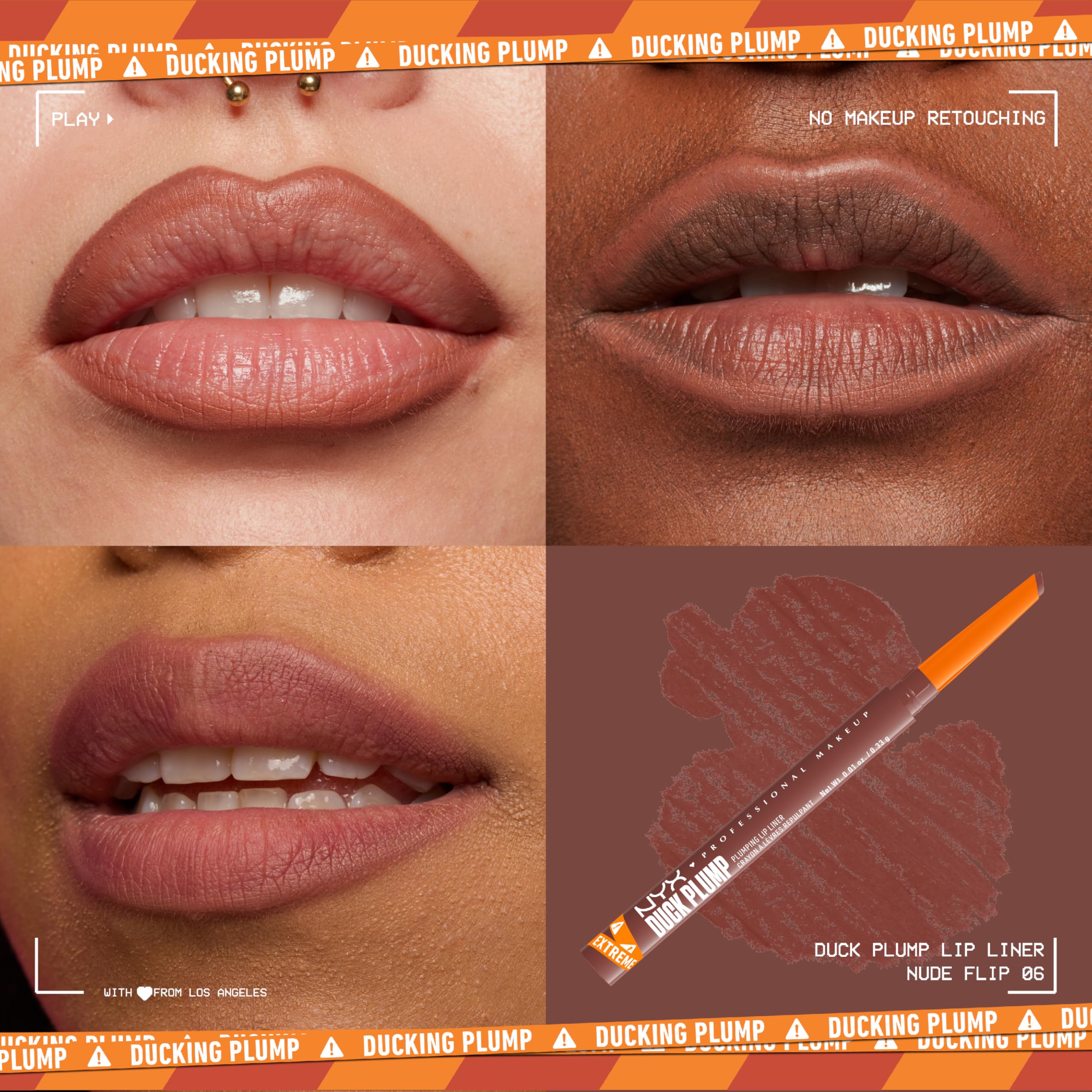 Foto 3 pulgar | Delineador De Labios Nyx Professional Makeup Duck Nude Flip - Venta Internacional.