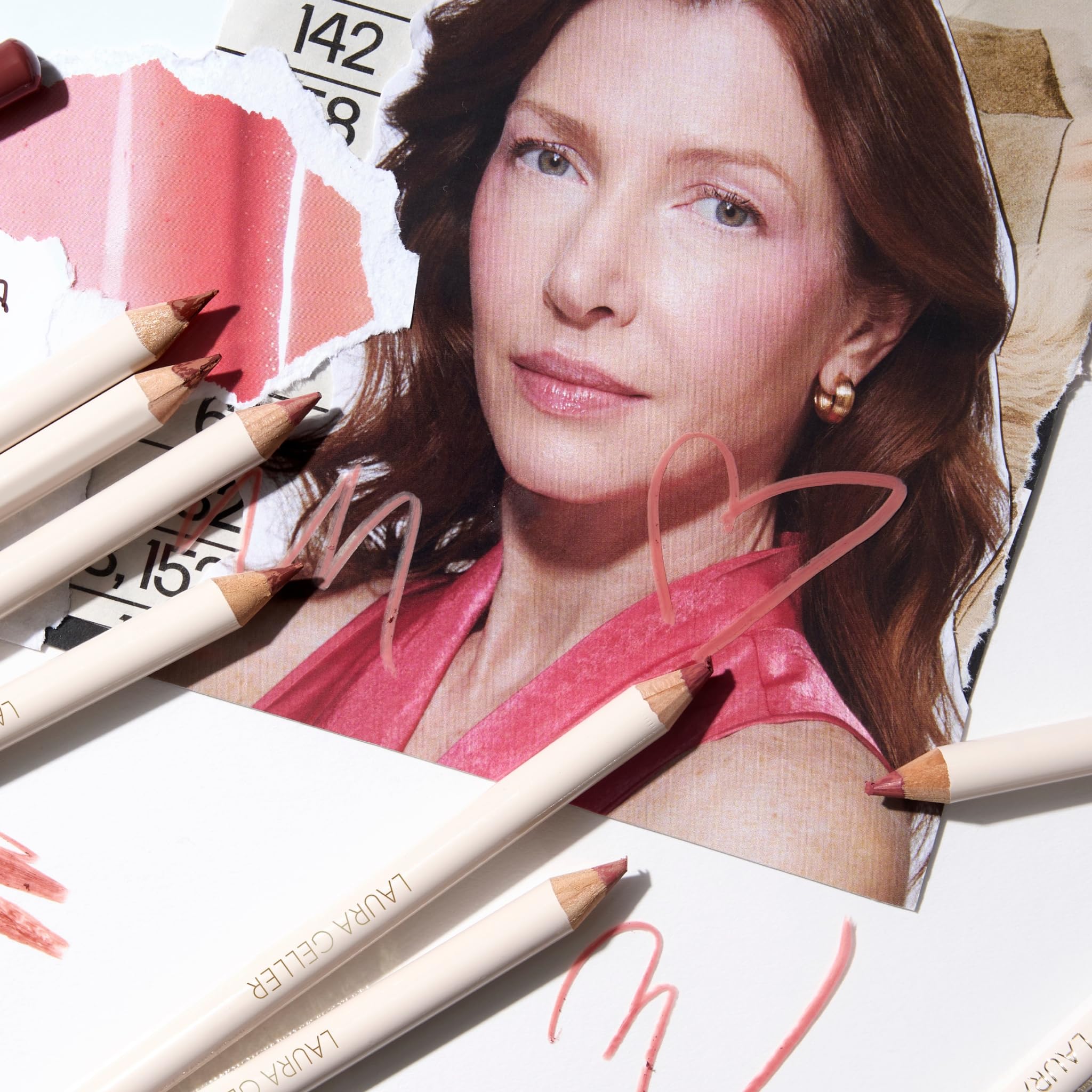 Foto 4 pulgar | Delineador De Labios Laura Geller New York Marble Lips Romantic Rose - Venta Internacional.