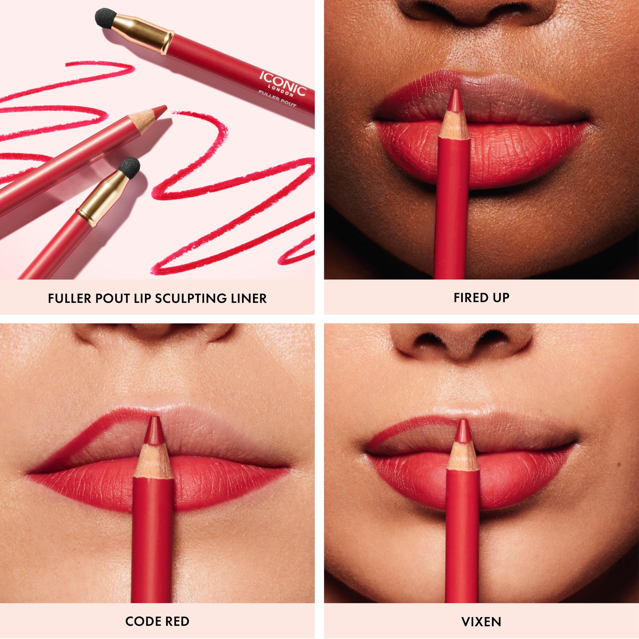 Foto 4 pulgar | Delineador De Labios Icónico London Fuller Pout Sculpting Scandalous - Venta Internacional.