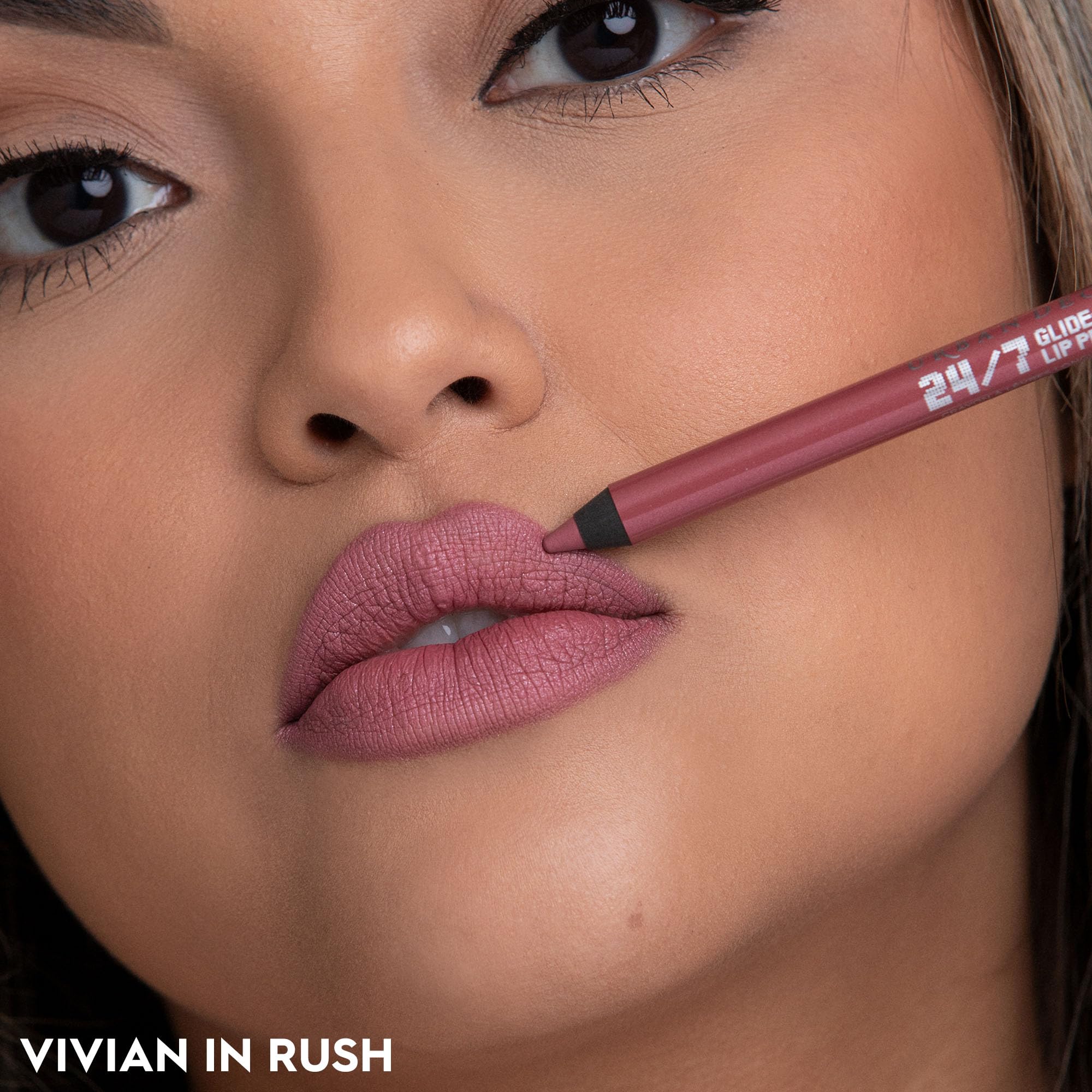 Foto 5 pulgar | Delineador De Labios Urban Decay 24/7 Glide-on Rush (rosa Y Malva) 1,2 Ml - Venta Internacional.