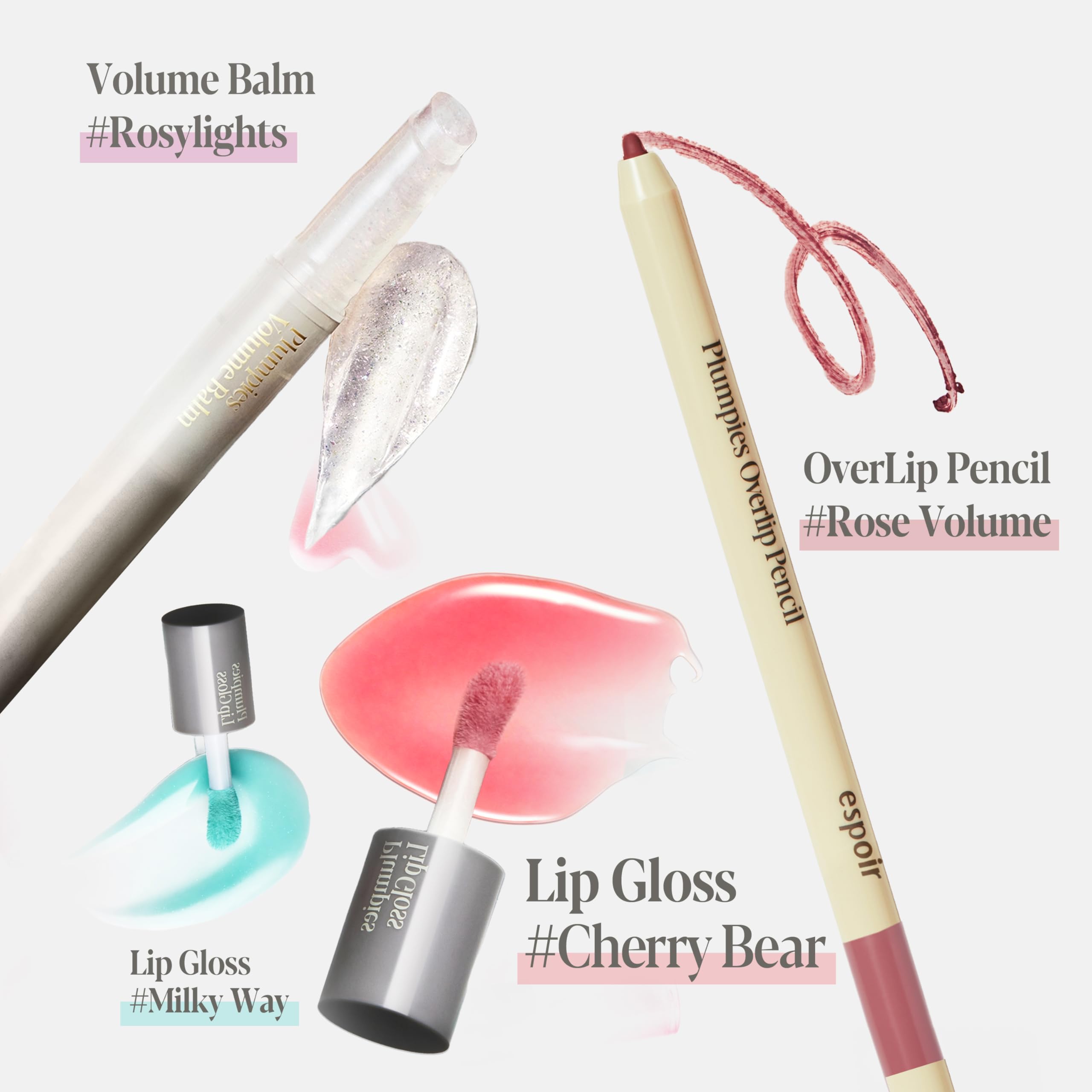 Foto 3 pulgar | Lápiz De Labios Lip Collection Espoir Plumppies Overlip #rose Con Sacapuntas - Venta Internacional.