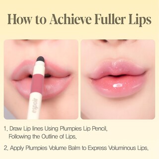 Foto 4 | Lápiz De Labios Lip Collection Espoir Plumppies Overlip #rose Con Sacapuntas - Venta Internacional.