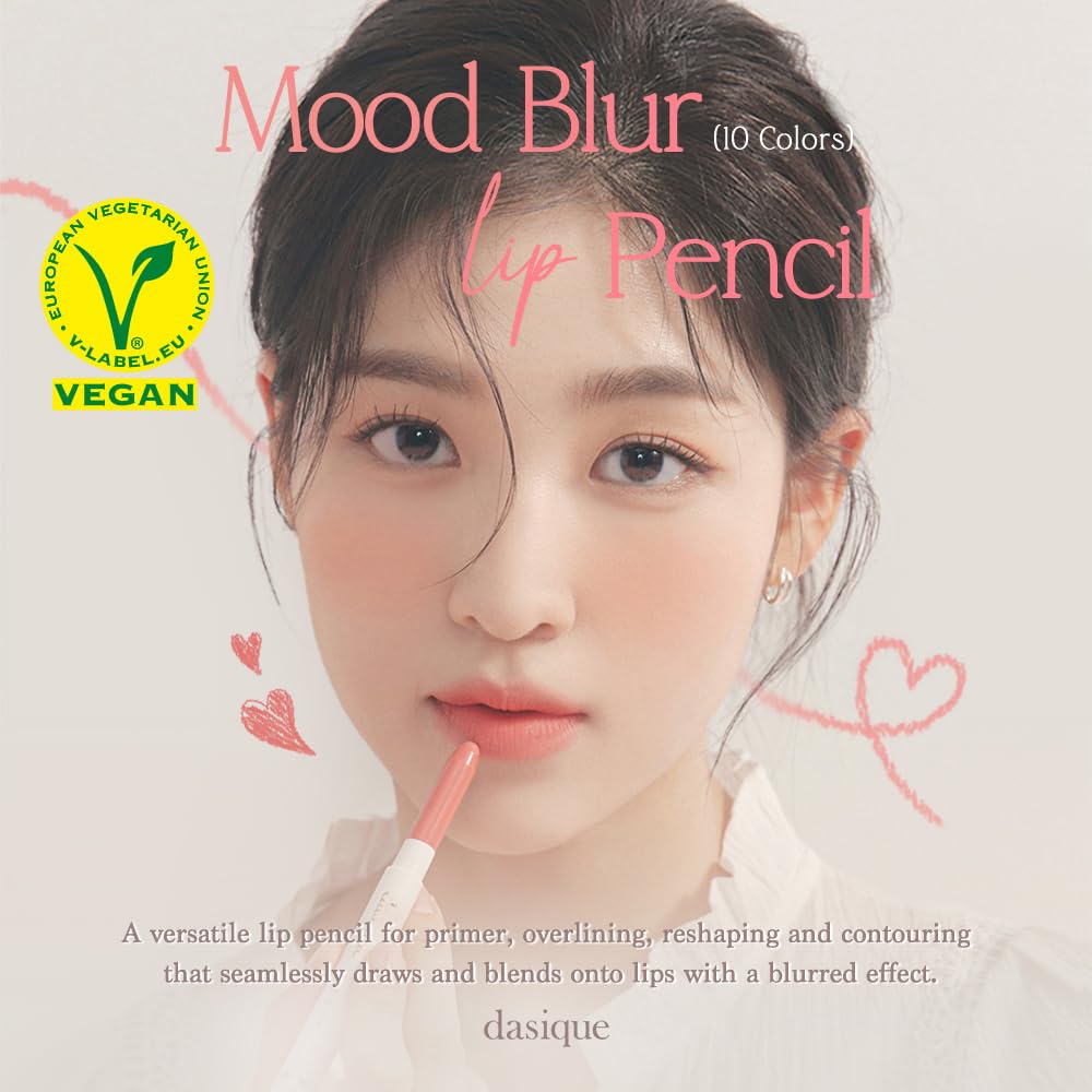 Foto 3 pulgar | Lápiz Labial Dasique Mood Blur Vegan W/ Hydration 03 Peach Cream - Venta Internacional.