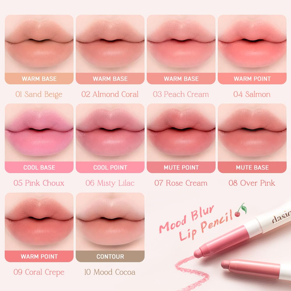 Foto 6 pulgar | Lápiz Labial Dasique Mood Blur Vegan W/ Hydration 03 Peach Cream - Venta Internacional.