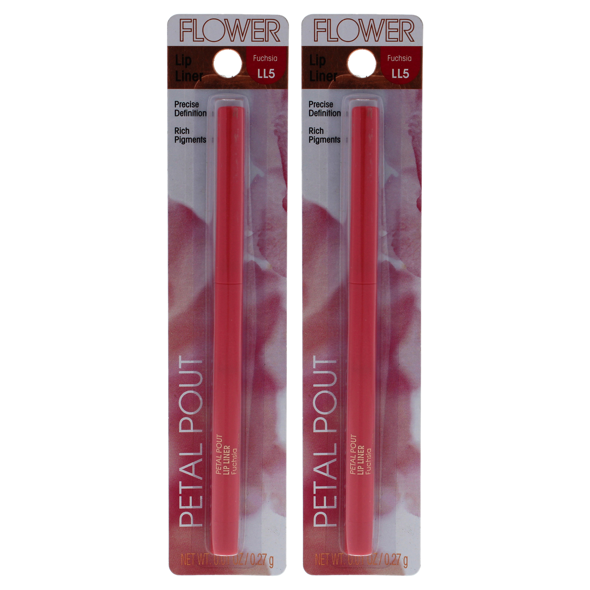 Delineador De Labios Flower Beauty Petal Pout Ll5 Fucsia  Paquete De 2 - Venta Internacional.