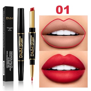 Foto 2 | Lápiz Labial Mate Huoguo Impermeable De Larga Duración Con Delineador De Labios - Venta Internacional.