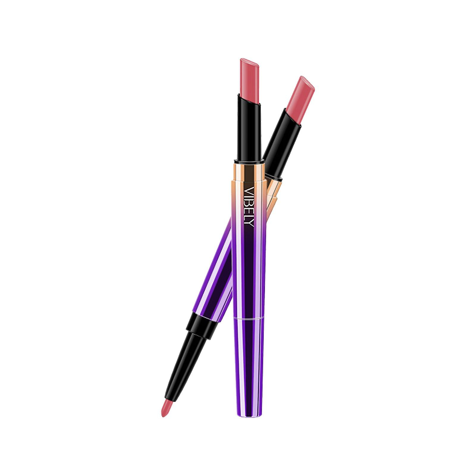Foto 1 | Lápiz Labial Mate  Delineador De Labios De Doble Punta Huoguo - Venta Internacional.