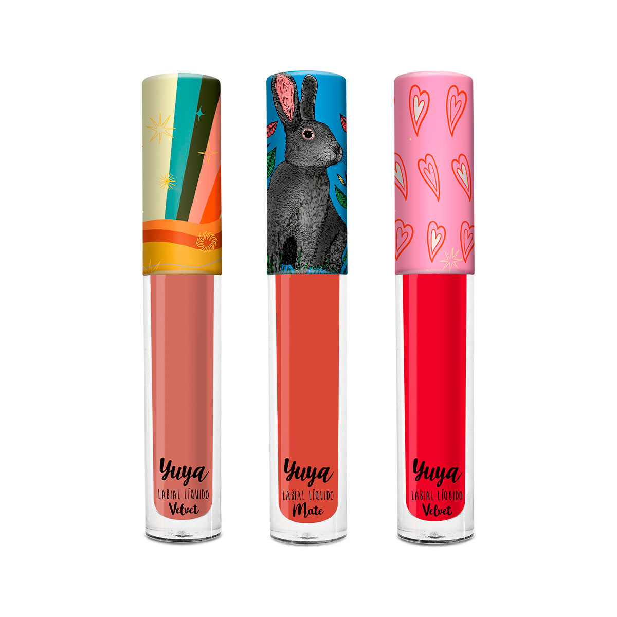 Yuya - Paquete 3 Labiales Líquidos (querido,recuerdo,quédate)