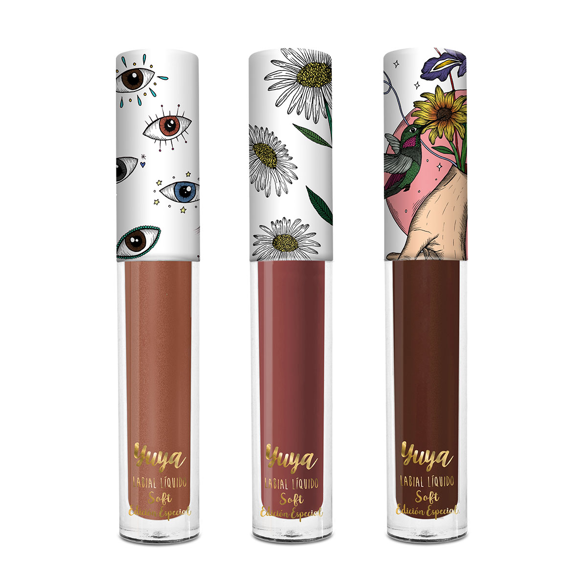 Labial Líquido Soft Yuya Yumaklab6638 3 Piezas