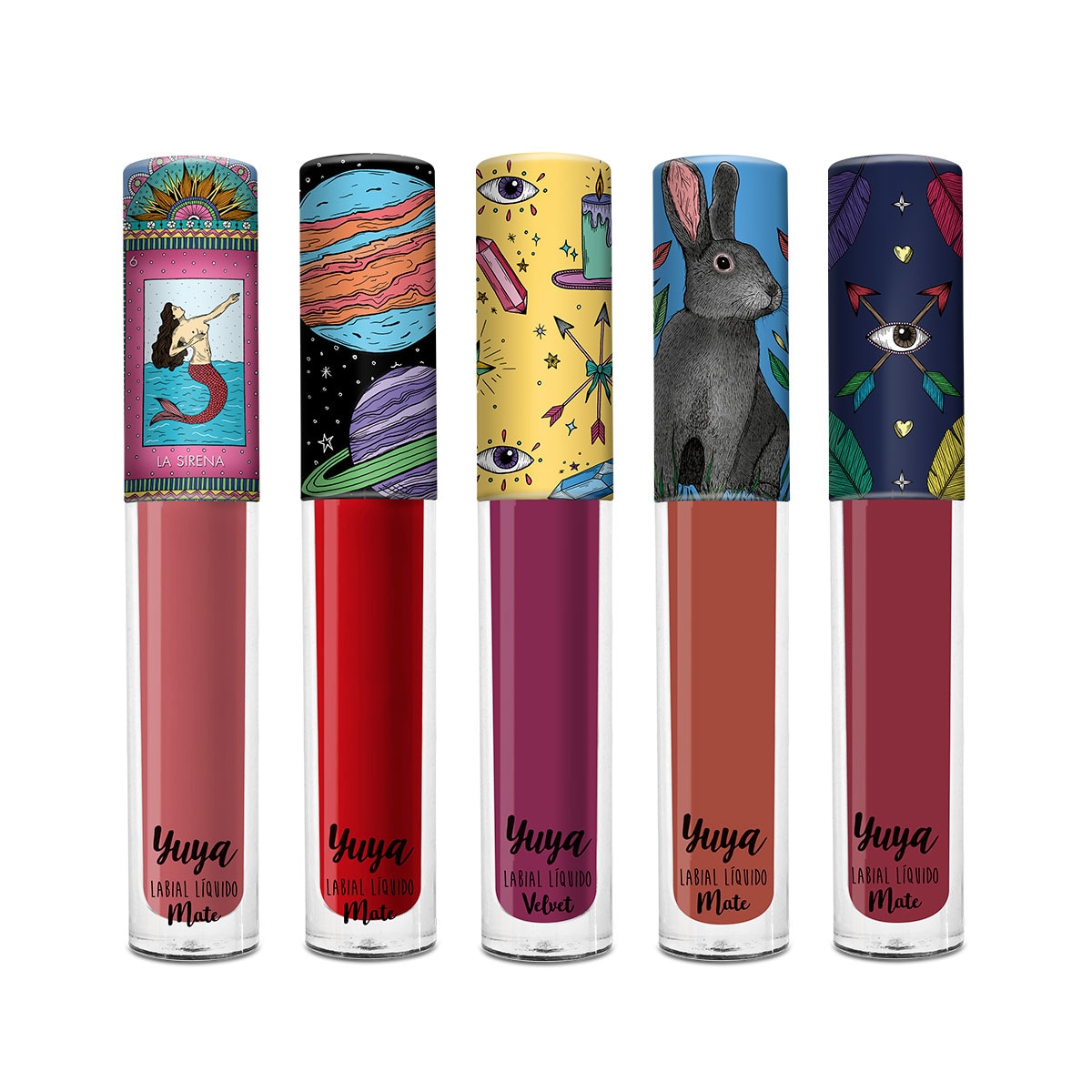 Labial Líquido Yuya Yumaklab6196 5 Piezas $377