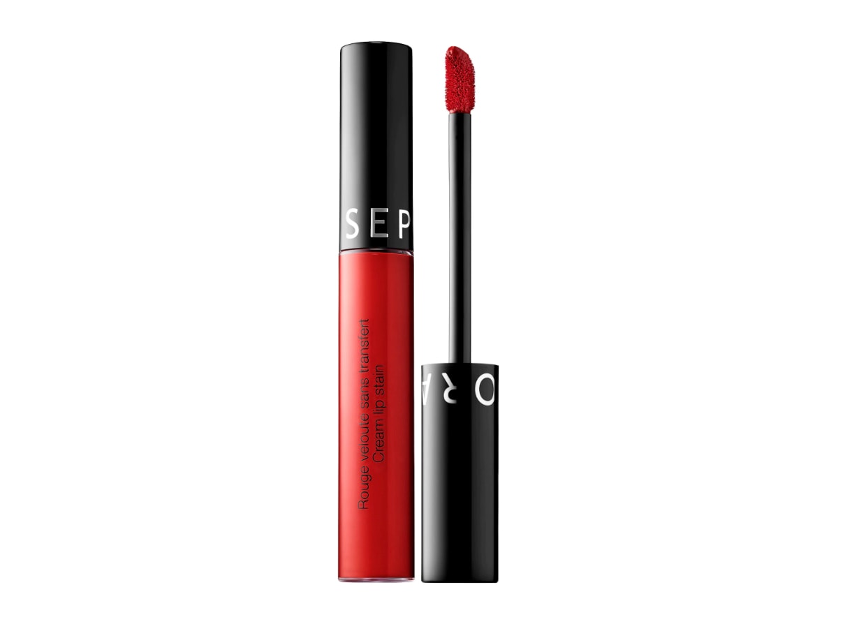 Labial Líquido Cream Lip Stain Sephora Collection Electric Ruby $938