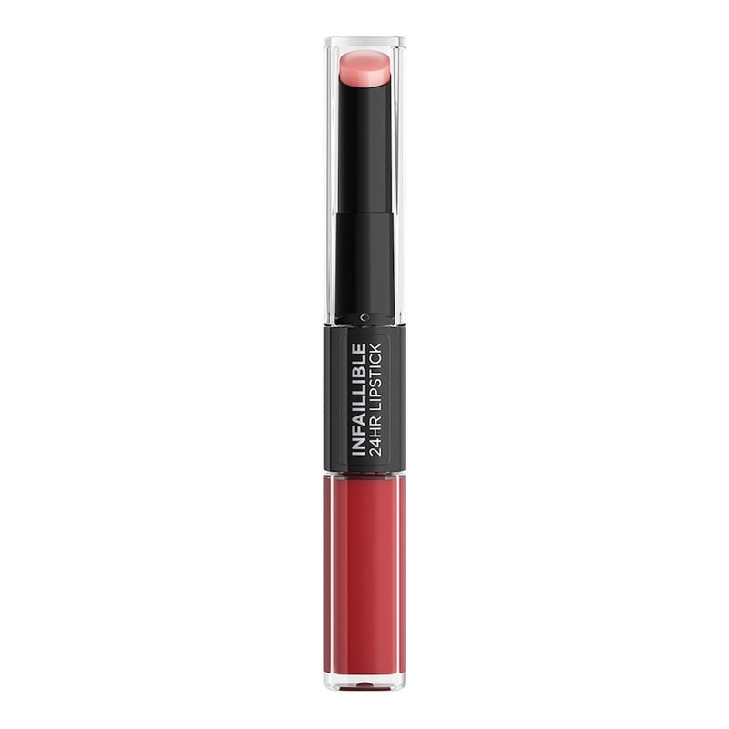 Lipstick Infallible L'Oréal Paris 24hr X3 Dos Pasos 501 Timeless Red $799