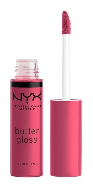 Foto 3 pulgar | Labial Líquido Nyx Butter Gloss Tono Strawberry Cheesecake de 8 Ml